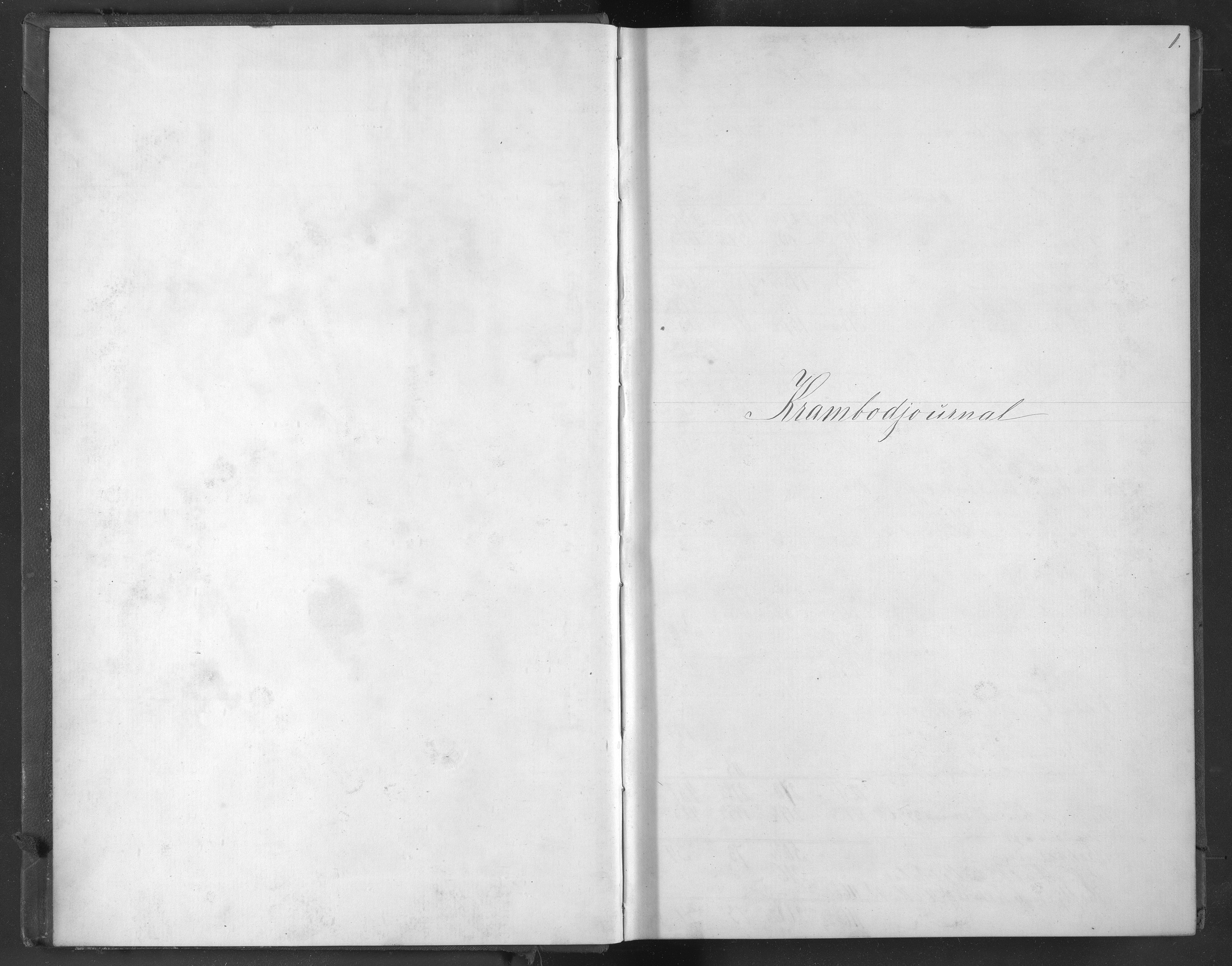 Egelands Jernverk, AAKS/PA-1907/01/L0041: Krambodjournal, 1866-1868, p. 1