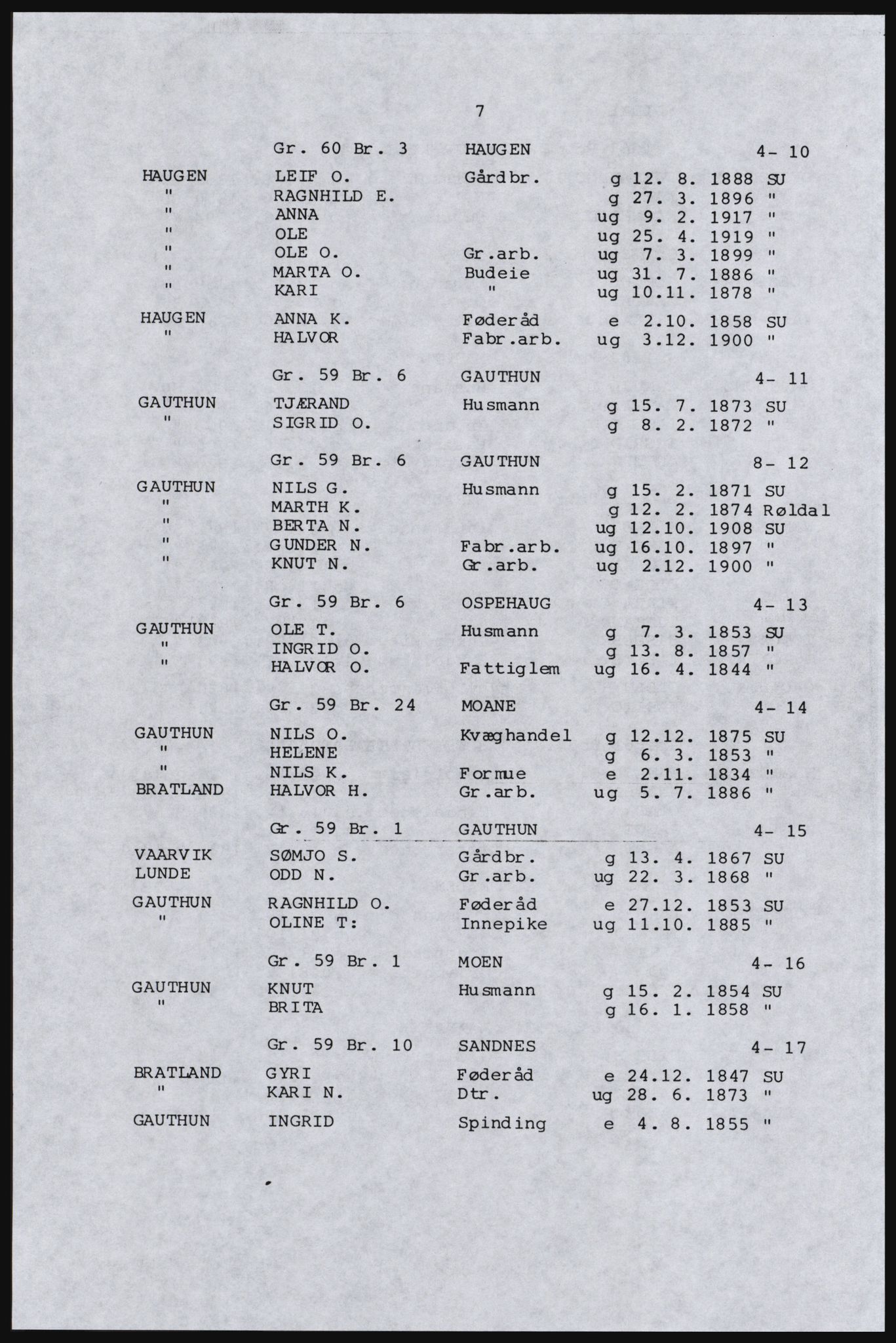 SAST, Copy of 1920 census for Inner Ryfylke, 1920, p. 239