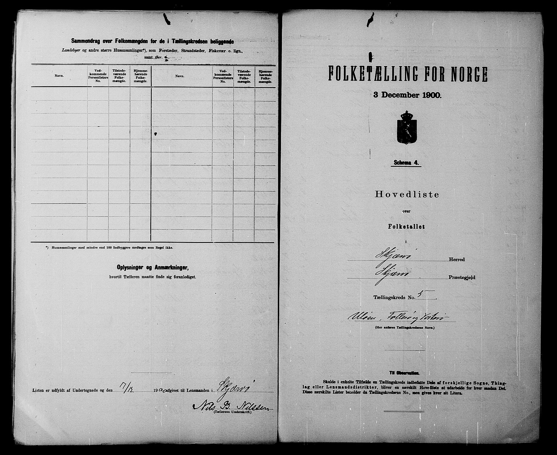 SATØ, 1900 census for Skjervøy, 1900, p. 14