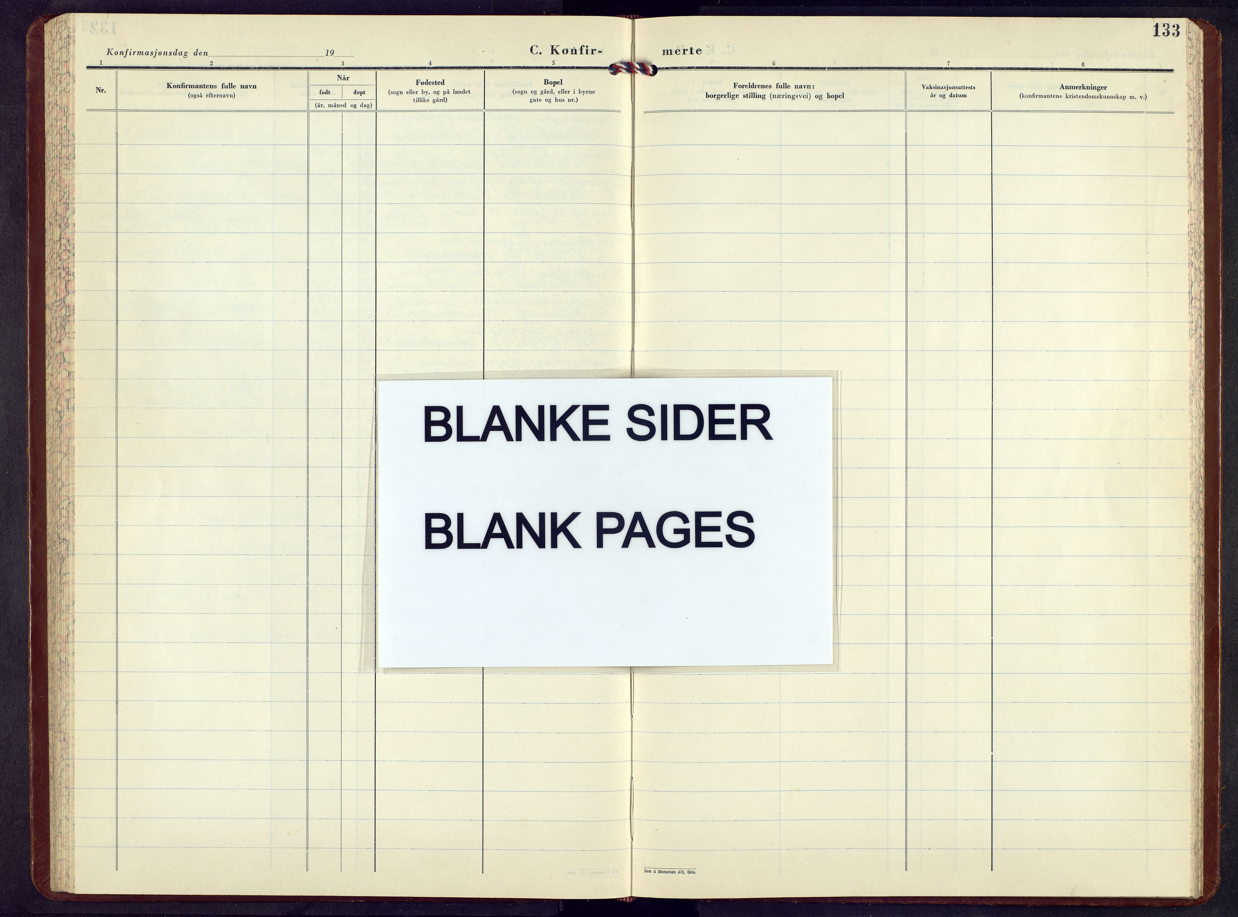 Sel prestekontor, AV/SAH-PREST-074/H/Ha/Hab/L0007: Parish register (copy) no. 7, 1953-1973, p. 133