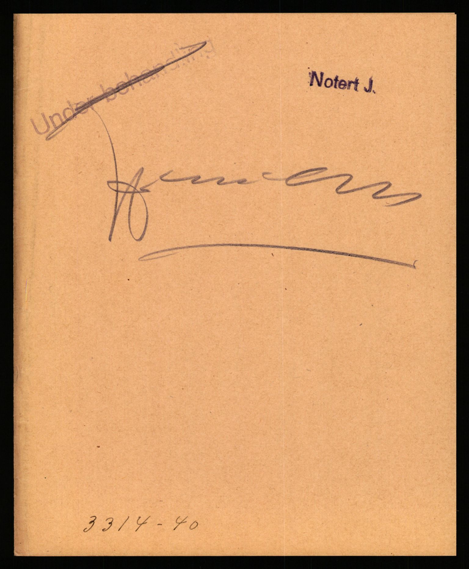 Sentralpasskontoret/Statens utlendingskontor, RA/S-1561/D/Da/Daa/L0344: Journalsaker, nr. 3290 - 3380, 1940, p. 1