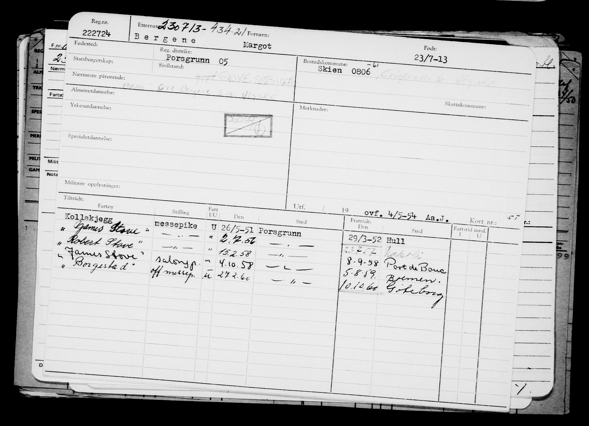 Direktoratet for sjømenn, AV/RA-S-3545/G/Gb/L0114: Hovedkort, 1913, p. 258