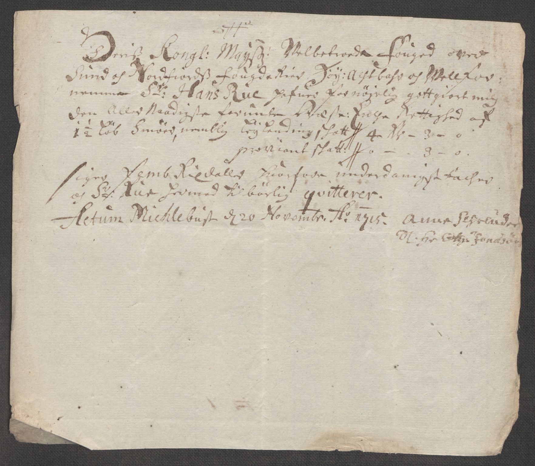 Rentekammeret inntil 1814, Reviderte regnskaper, Fogderegnskap, AV/RA-EA-4092/R53/L3439: Fogderegnskap Sunn- og Nordfjord, 1715, p. 501