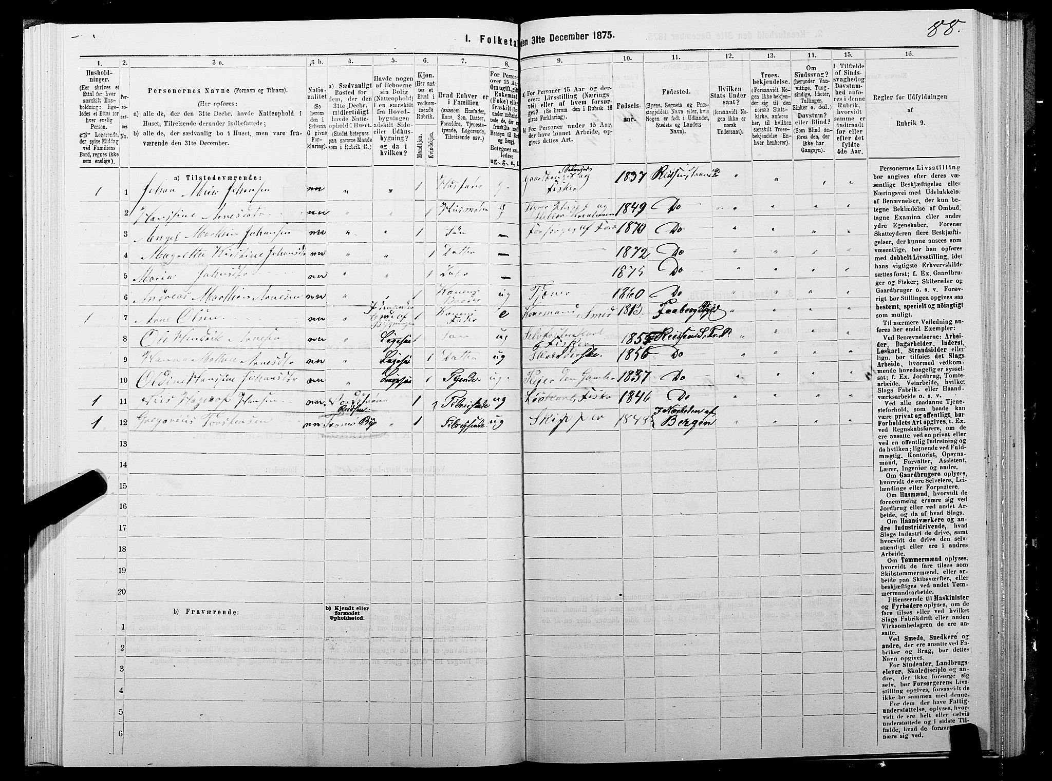 SATØ, 1875 census for 1927P Tranøy, 1875, p. 2088