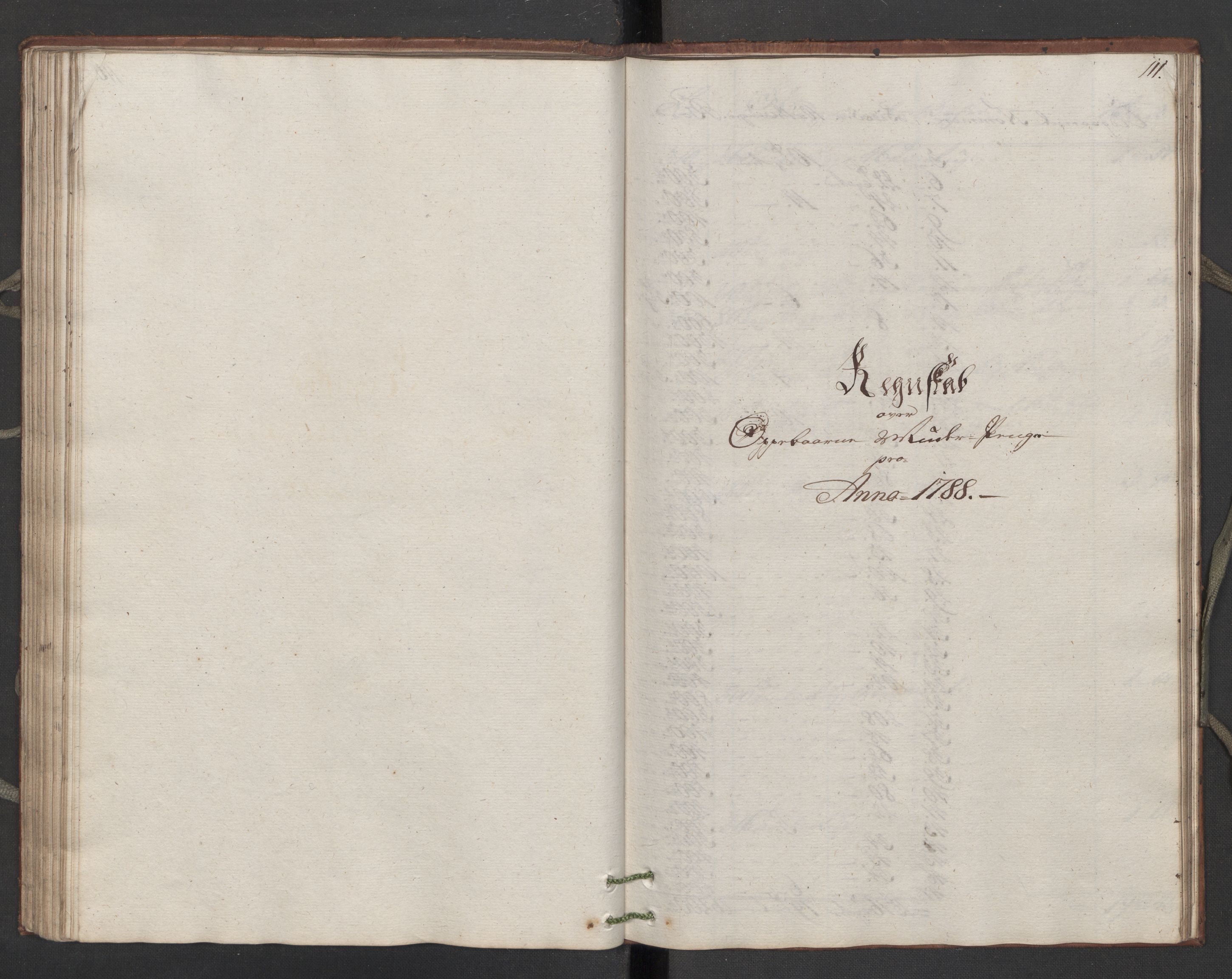 Generaltollkammeret, tollregnskaper, AV/RA-EA-5490/R16/L0107/0002: Tollregnskaper Kristiansand / Utgående hovedtollbok, 1788, p. 110b-111a