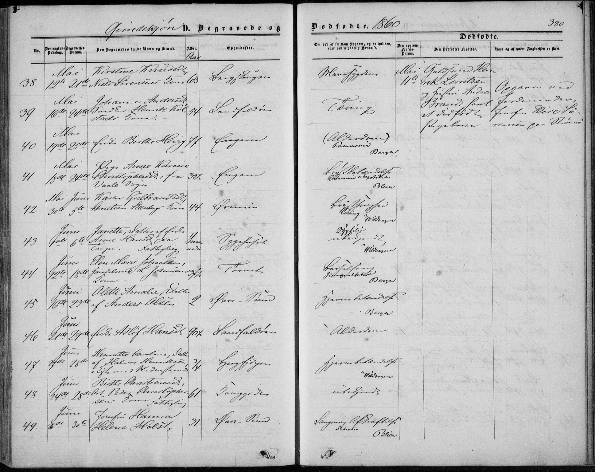 Bragernes kirkebøker, AV/SAKO-A-6/F/Fb/L0003: Parish register (official) no. II 3, 1860-1868, p. 380