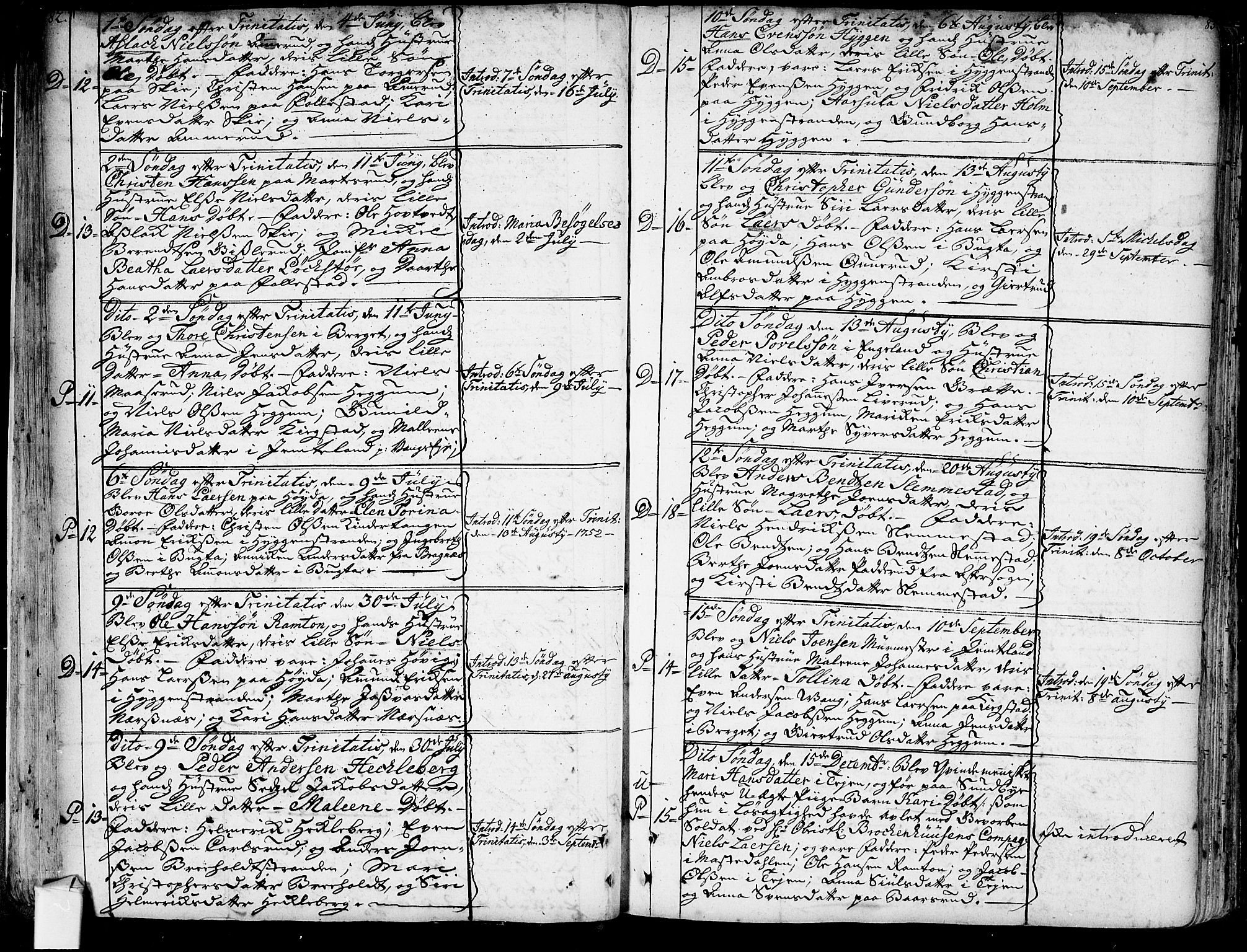 Røyken kirkebøker, AV/SAKO-A-241/G/Ga/L0001: Parish register (copy) no. 1, 1740-1768, p. 82-83