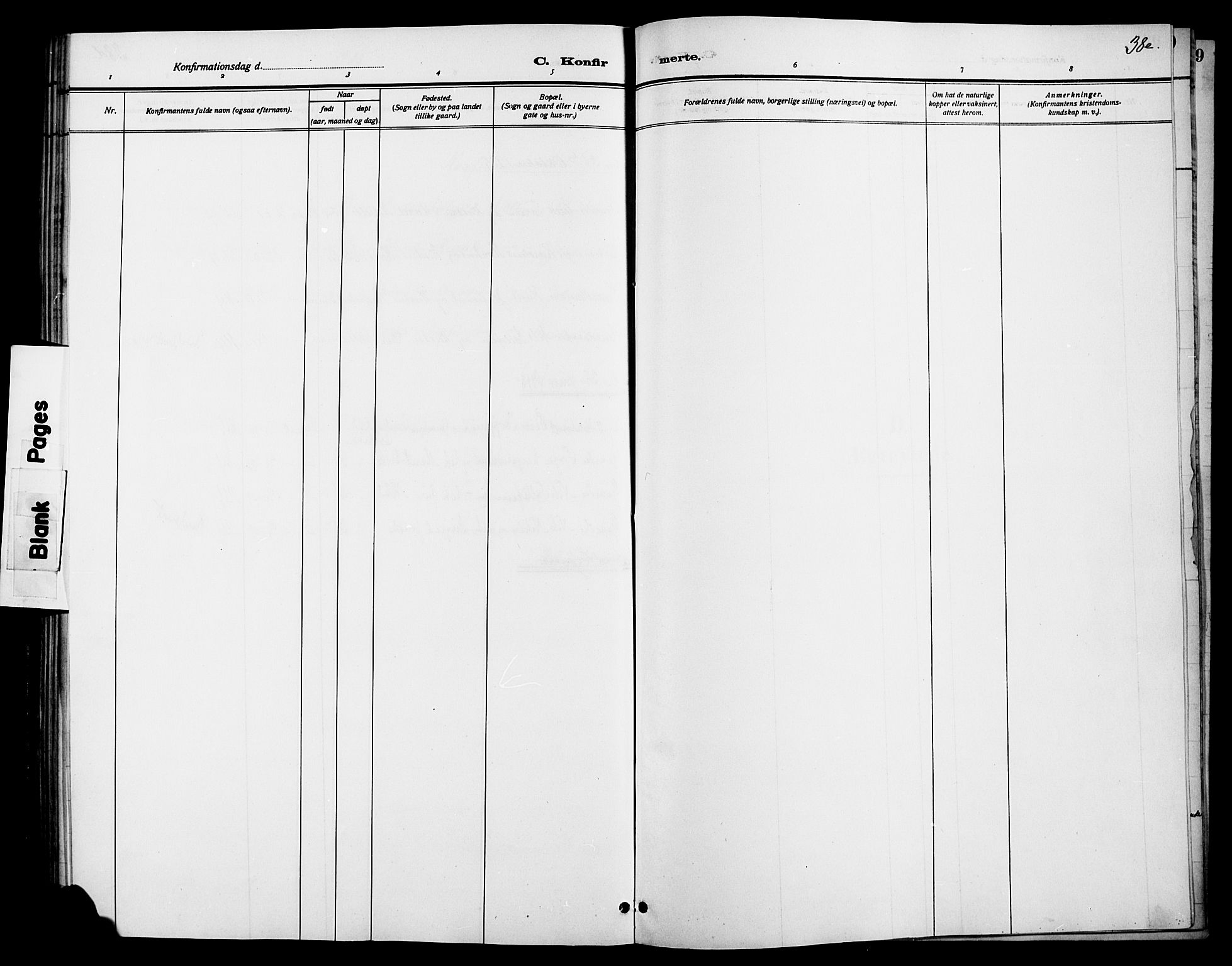Øystre Slidre prestekontor, SAH/PREST-138/H/Ha/Hab/L0006: Parish register (copy) no. 6, 1887-1916, p. 38e