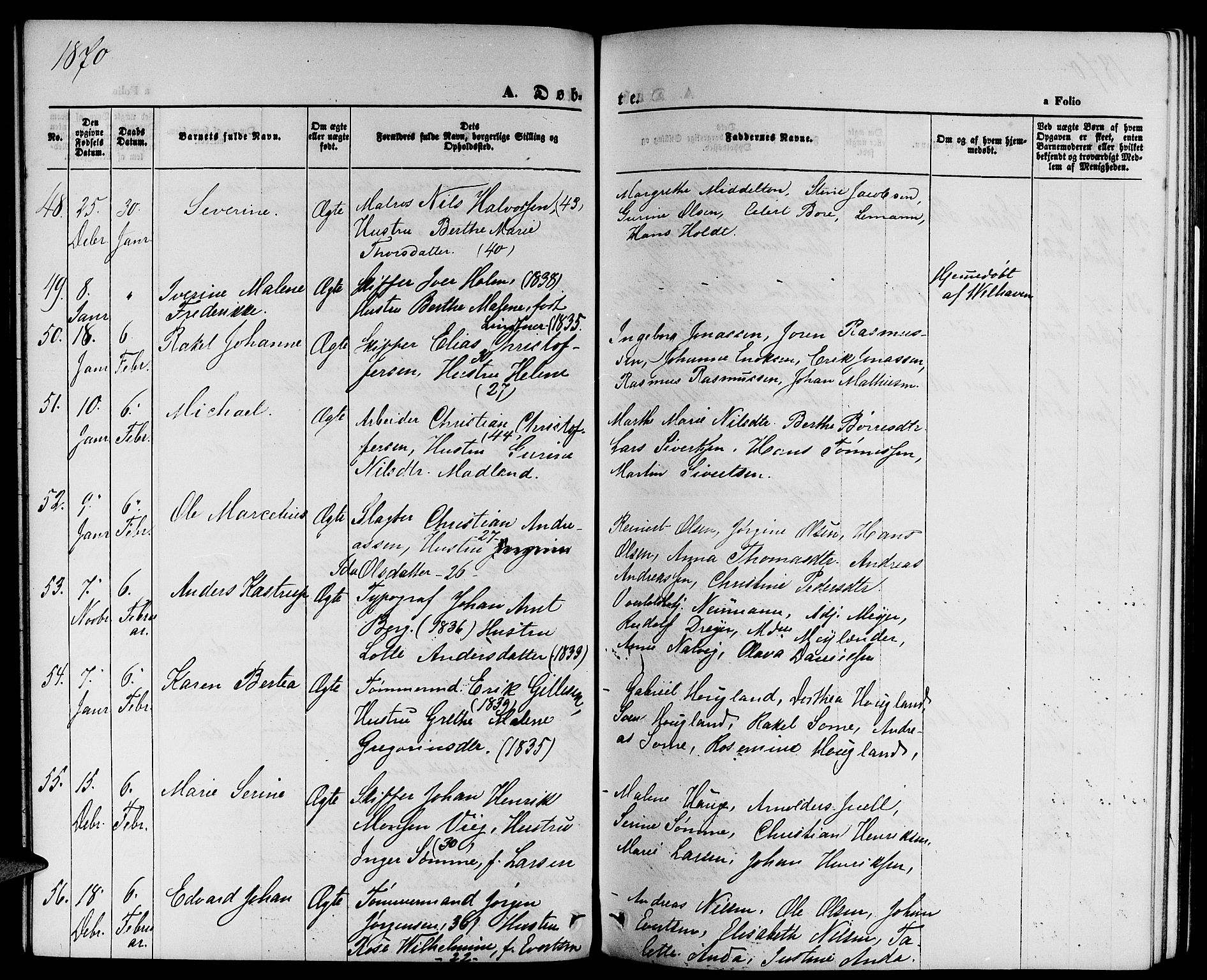 St. Petri sokneprestkontor, AV/SAST-A-101813/001/30/30BB/L0001: Parish register (copy) no. B 1, 1865-1878