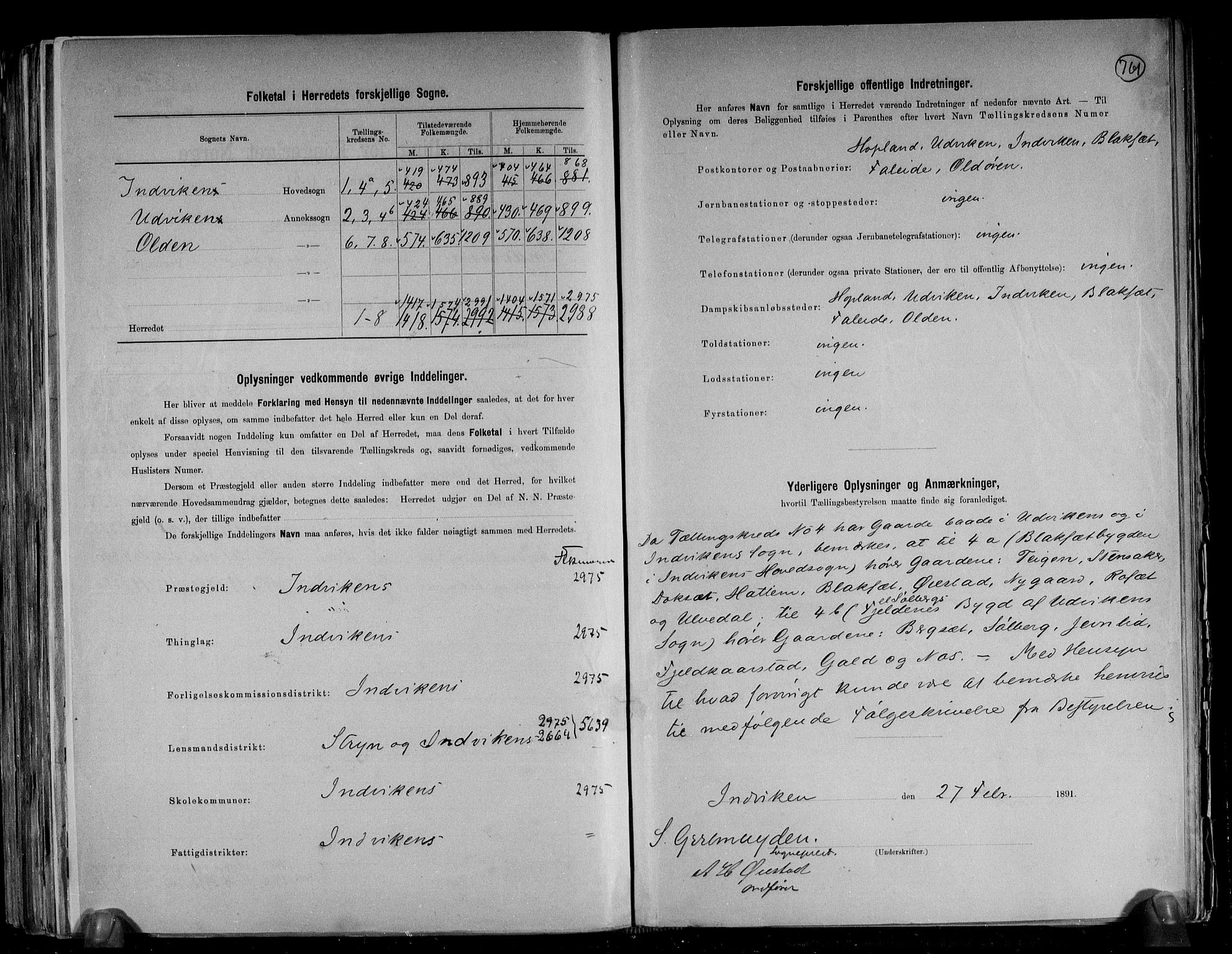 RA, 1891 census for 1447 Innvik, 1891, p. 3