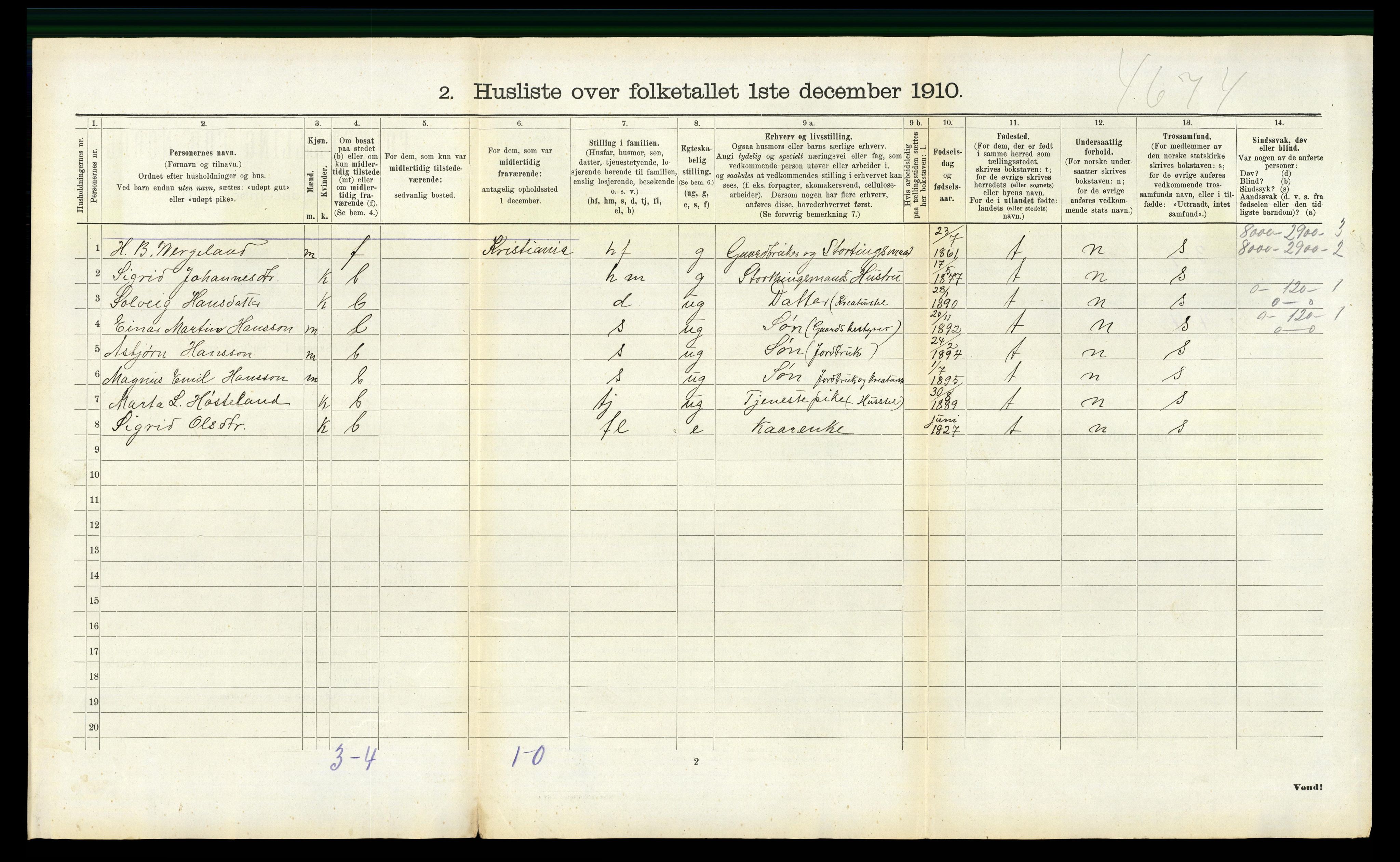 RA, 1910 census for Masfjorden, 1910, p. 219