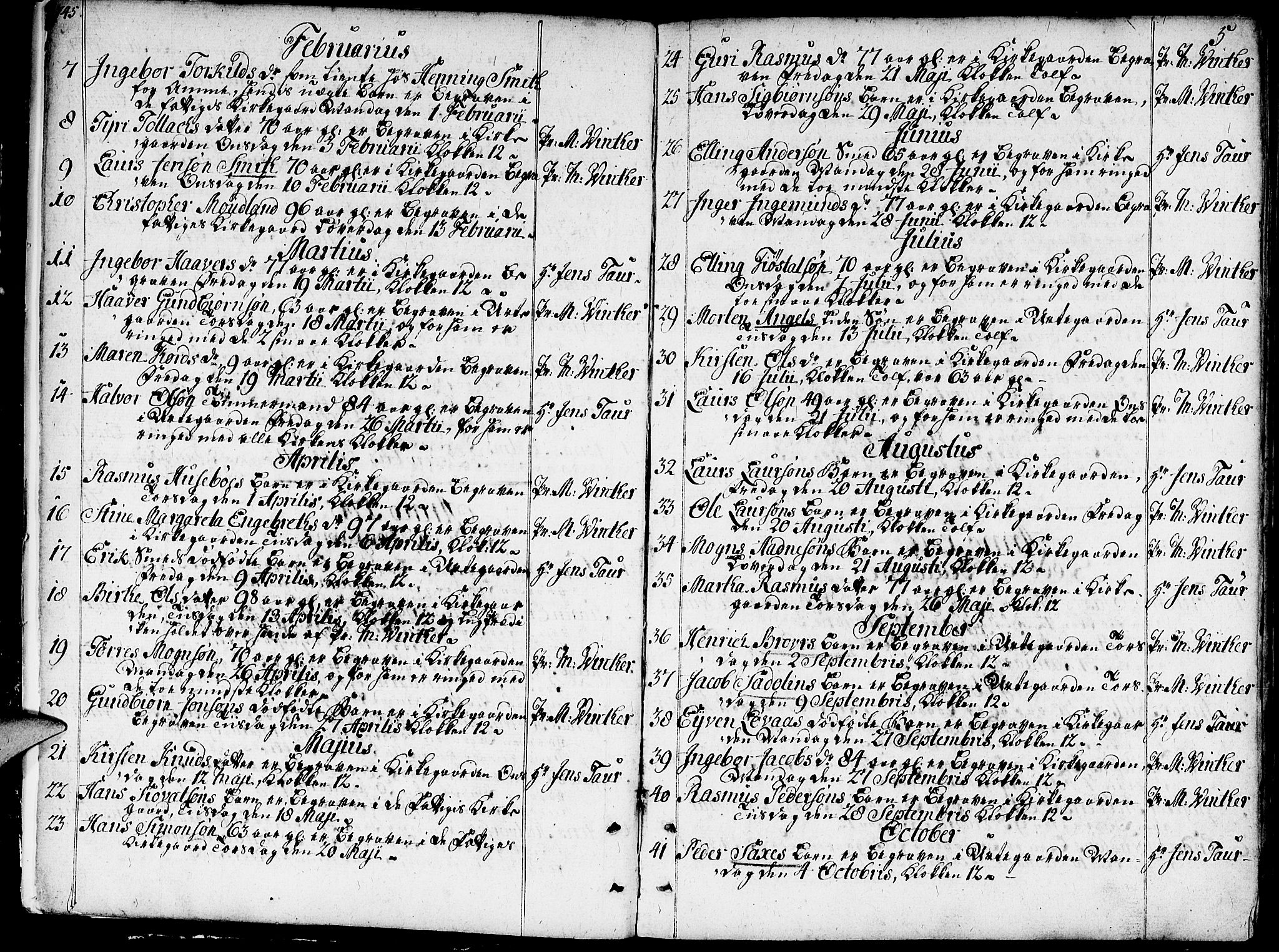 Domkirken sokneprestkontor, SAST/A-101812/001/30/30BA/L0005: Parish register (official) no. A 5, 1744-1788, p. 5