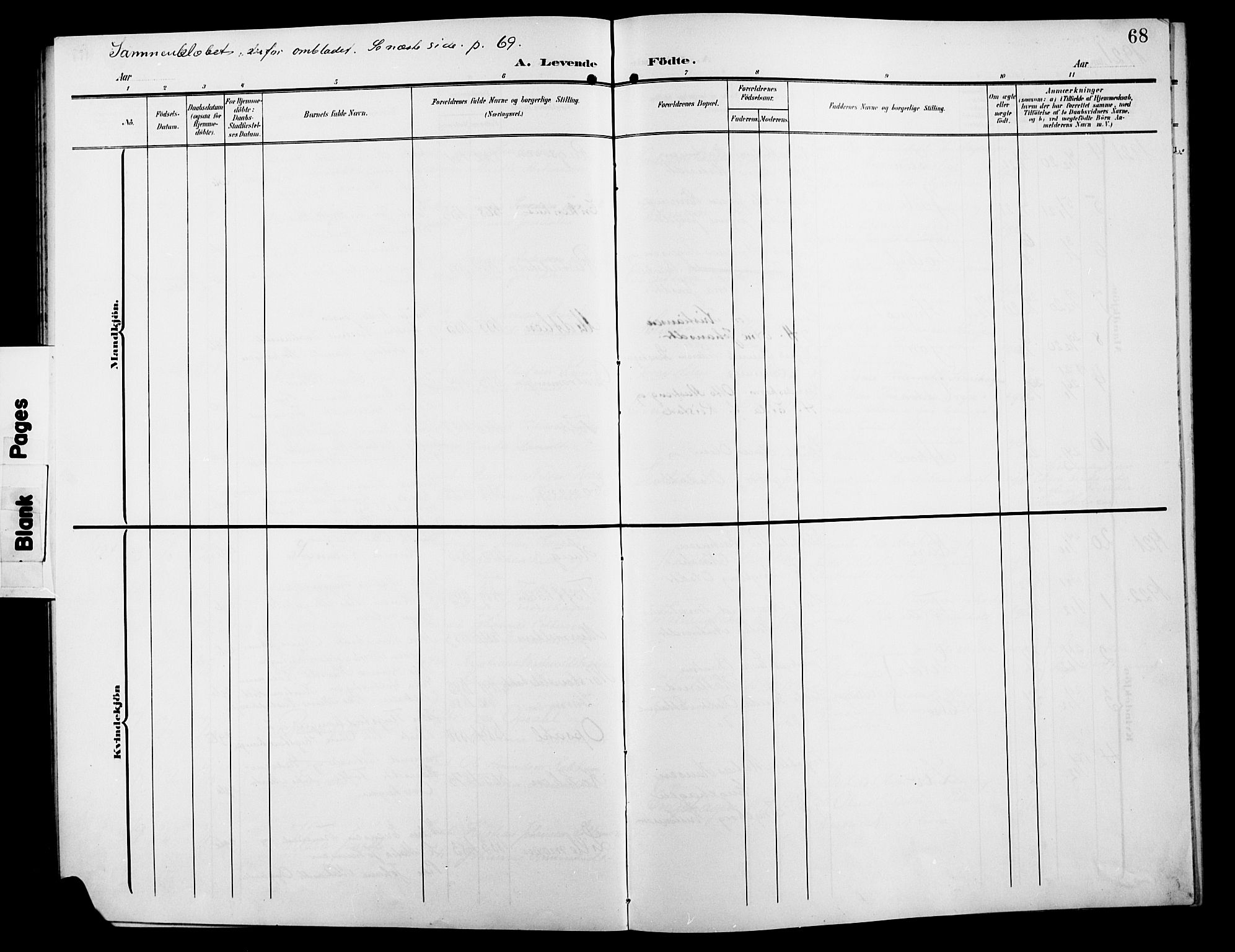 Østre Gausdal prestekontor, SAH/PREST-092/H/Ha/Hab/L0004: Parish register (copy) no. 4, 1905-1923, p. 68