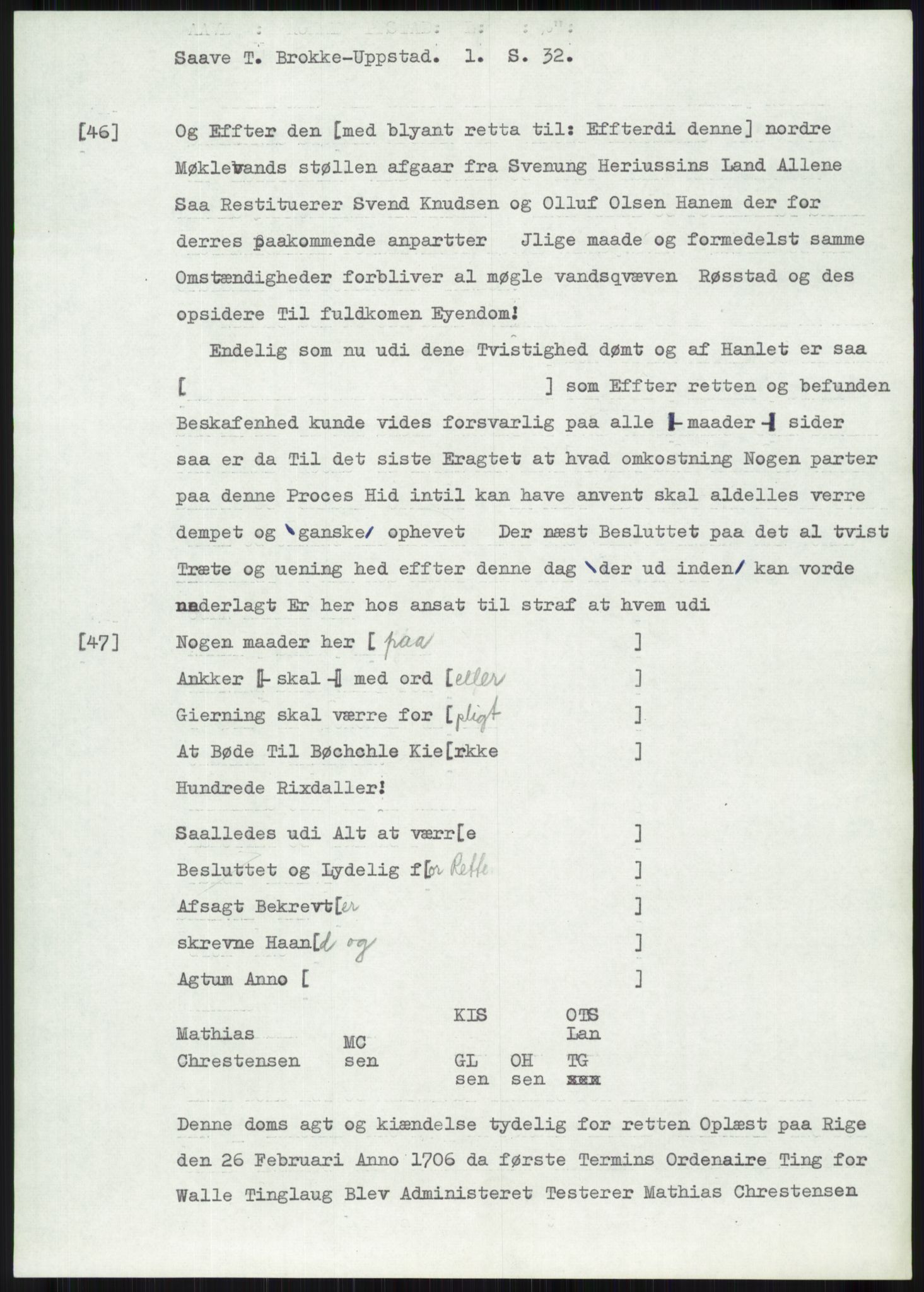 Samlinger til kildeutgivelse, Diplomavskriftsamlingen, AV/RA-EA-4053/H/Ha, p. 556