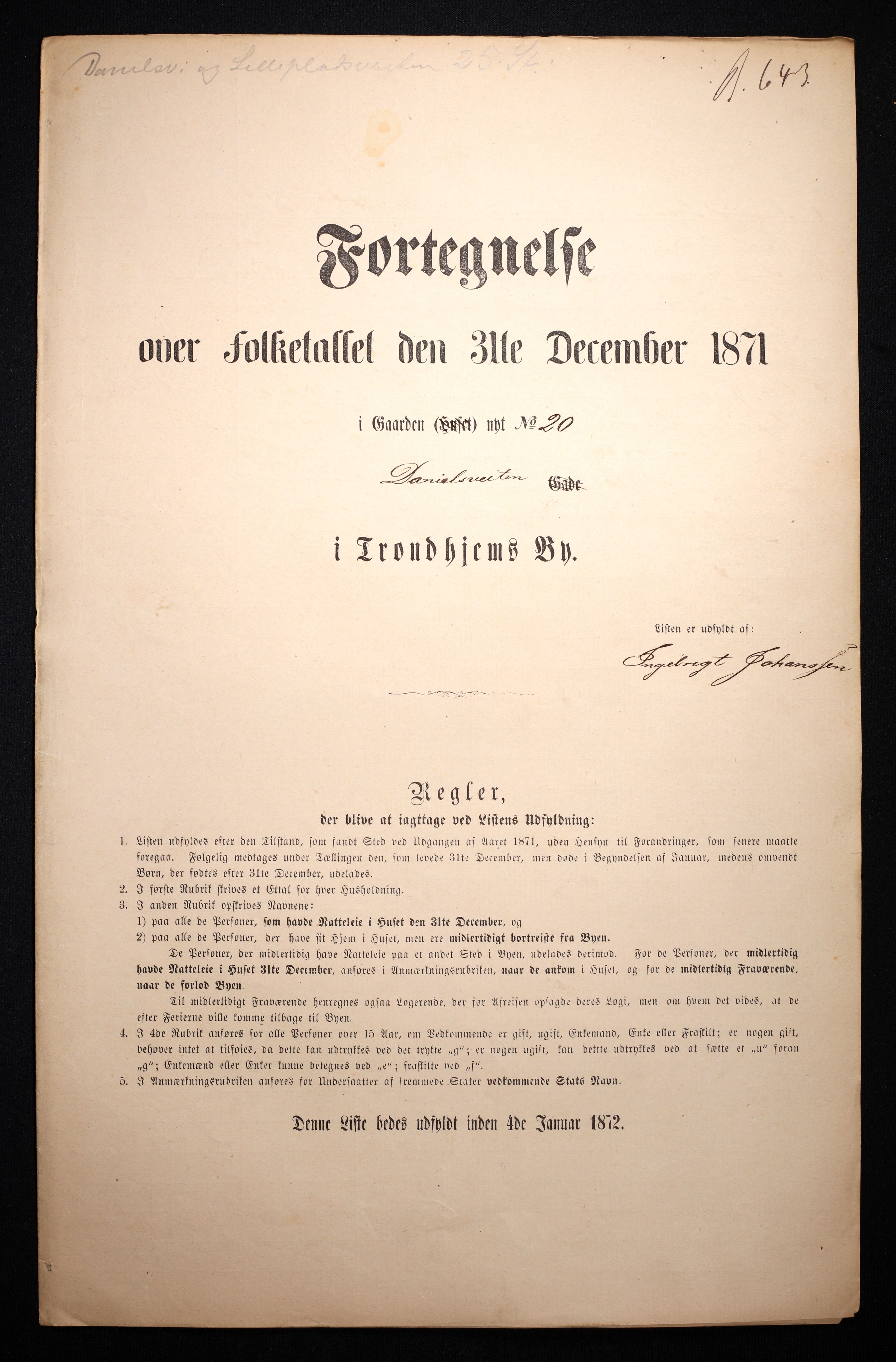 RA, 1871 census for 1601 Trondheim, 1870-1871, p. 1522