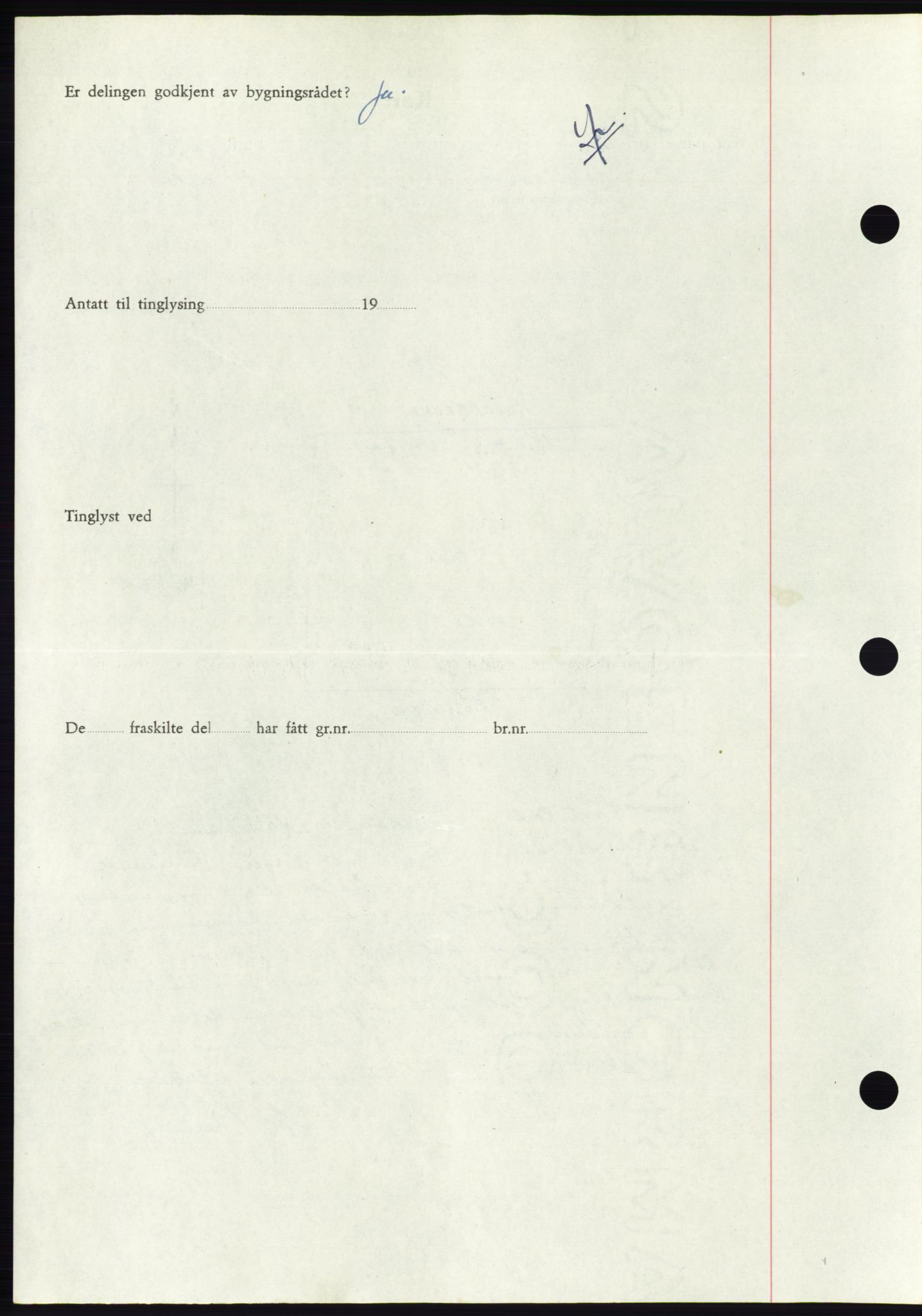 Søre Sunnmøre sorenskriveri, AV/SAT-A-4122/1/2/2C/L0081: Mortgage book no. 7A, 1947-1948, Diary no: : 1258/1947