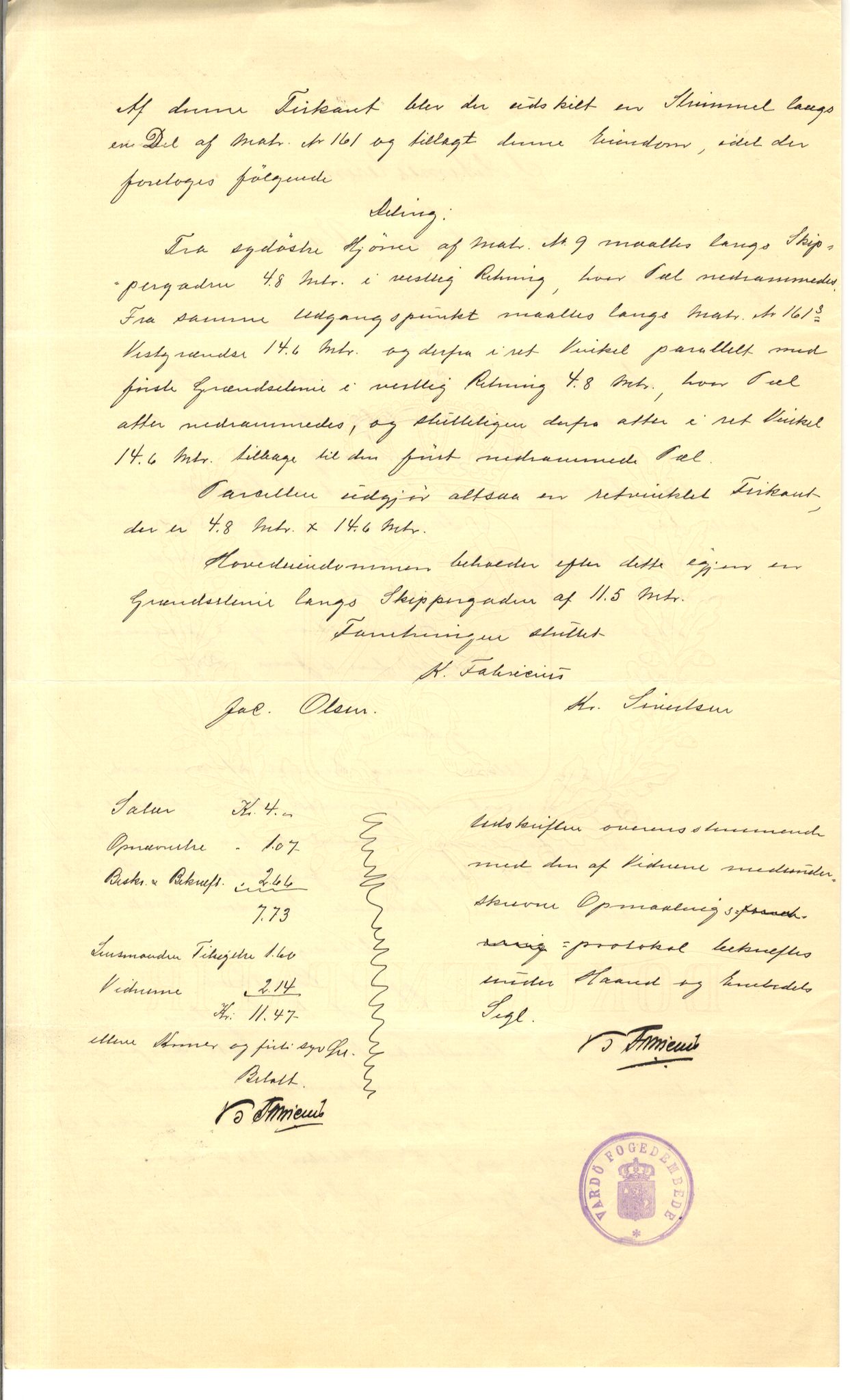 Brodtkorb handel A/S, VAMU/A-0001/Q/Qb/L0001: Skjøter og grunnbrev i Vardø by, 1822-1943, p. 198