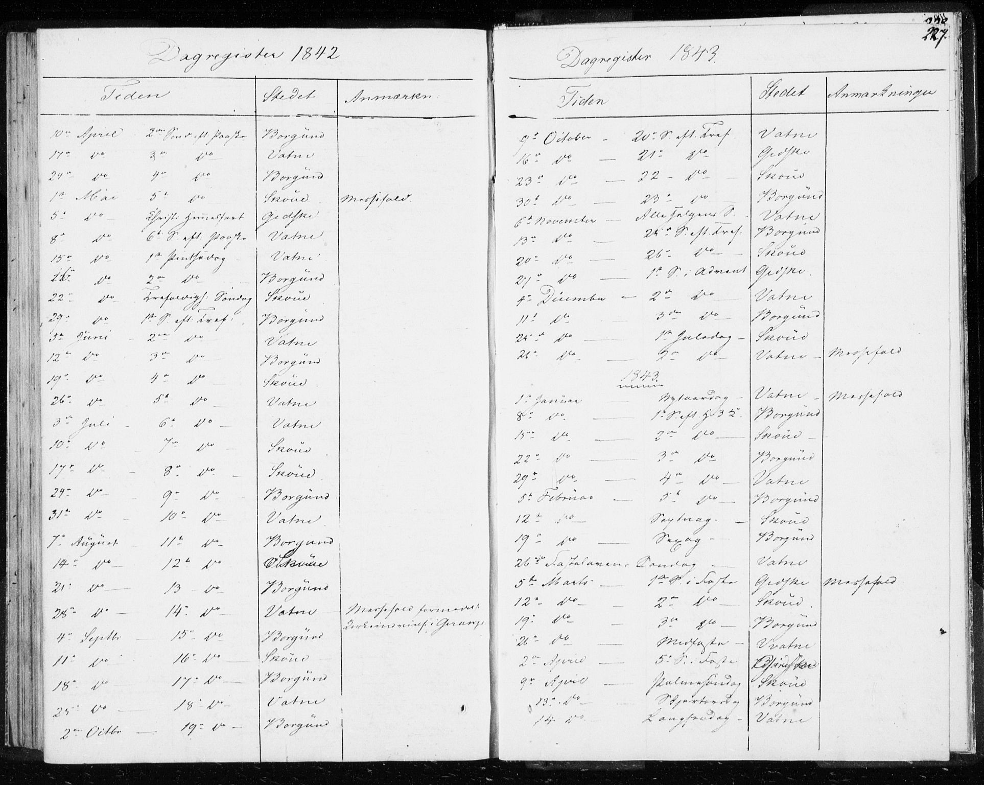 Ministerialprotokoller, klokkerbøker og fødselsregistre - Møre og Romsdal, AV/SAT-A-1454/528/L0414: Curate's parish register no. 528B02, 1833-1844, p. 227