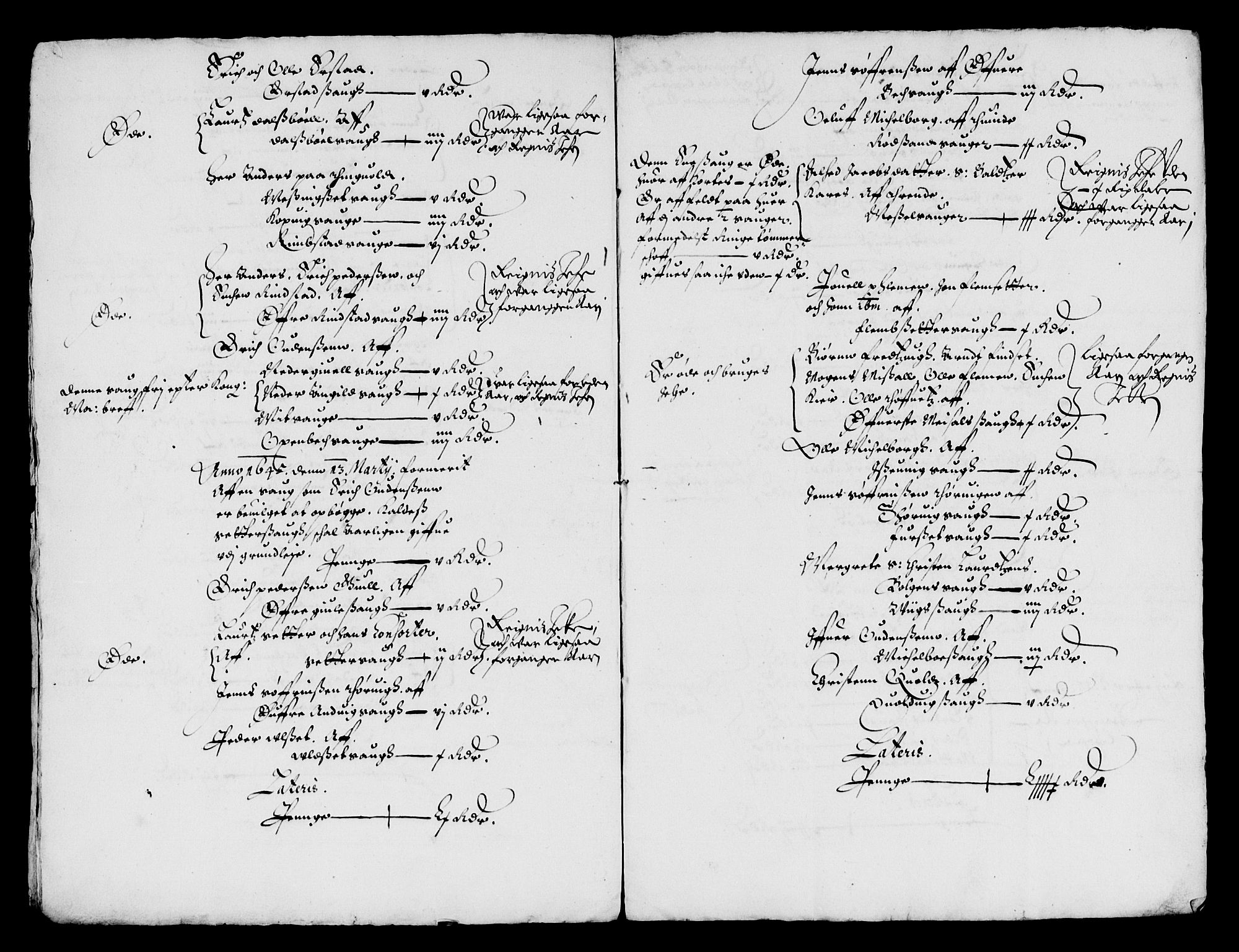 Rentekammeret inntil 1814, Reviderte regnskaper, Lensregnskaper, AV/RA-EA-5023/R/Rb/Rbw/L0086: Trondheim len, 1645-1647