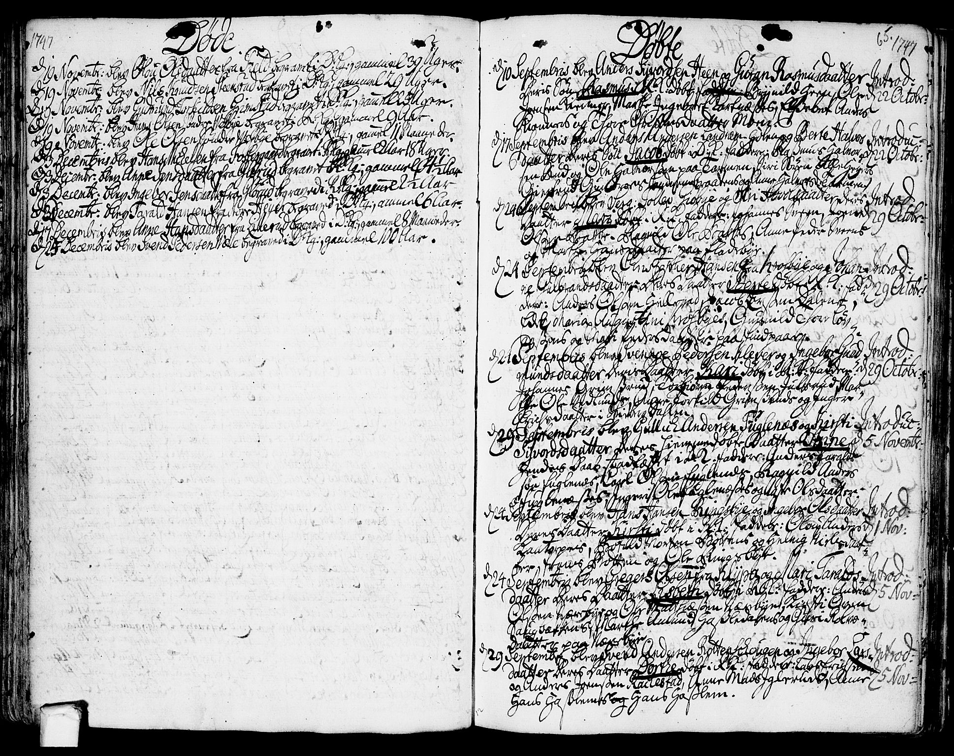 Rakkestad prestekontor Kirkebøker, AV/SAO-A-2008/F/Fa/L0002: Parish register (official) no. I 2, 1741-1751, p. 65