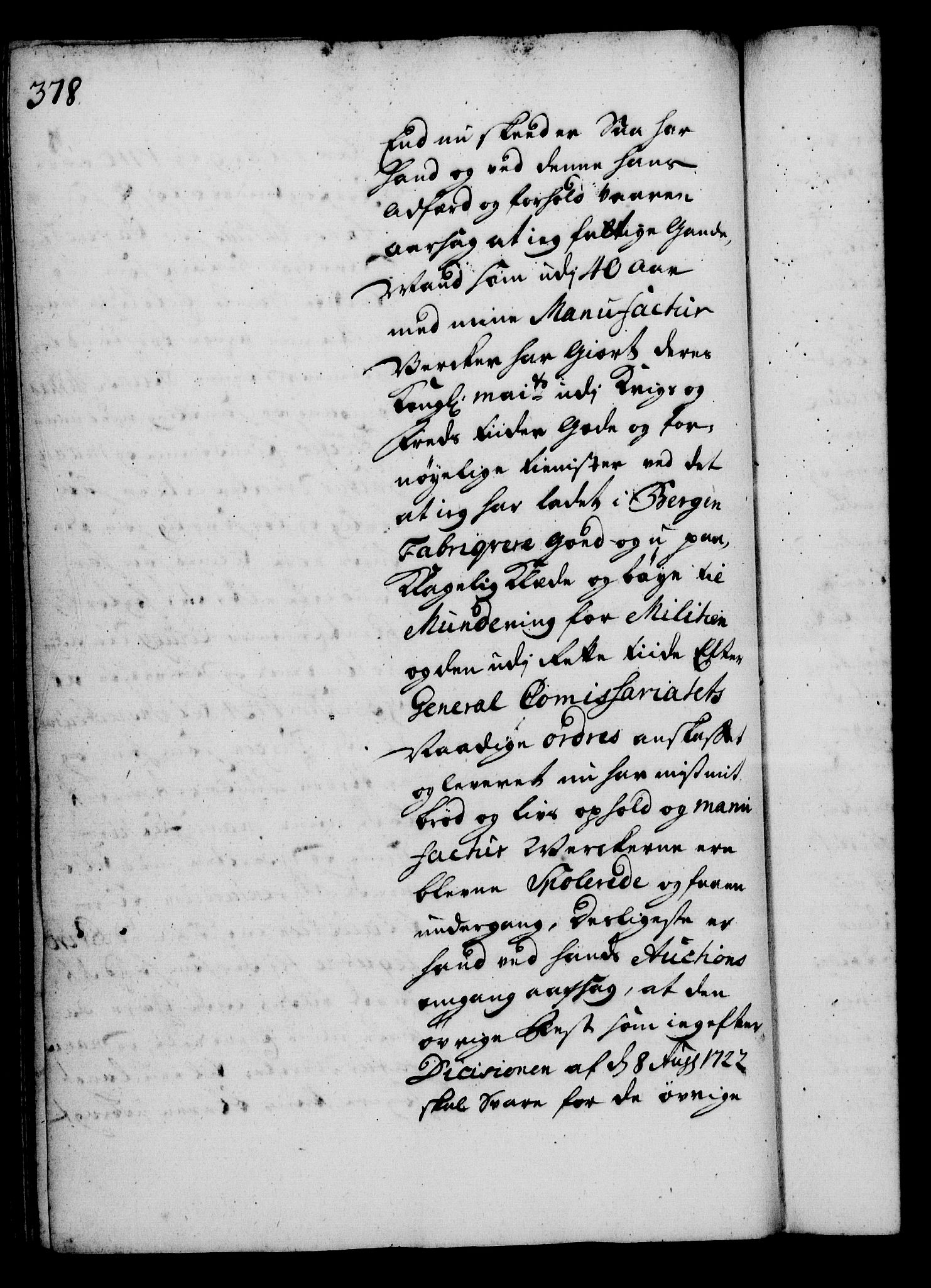 Rentekammeret, Kammerkanselliet, RA/EA-3111/G/Gg/Gga/L0002: Norsk ekspedisjonsprotokoll med register (merket RK 53.2), 1723-1727, p. 378