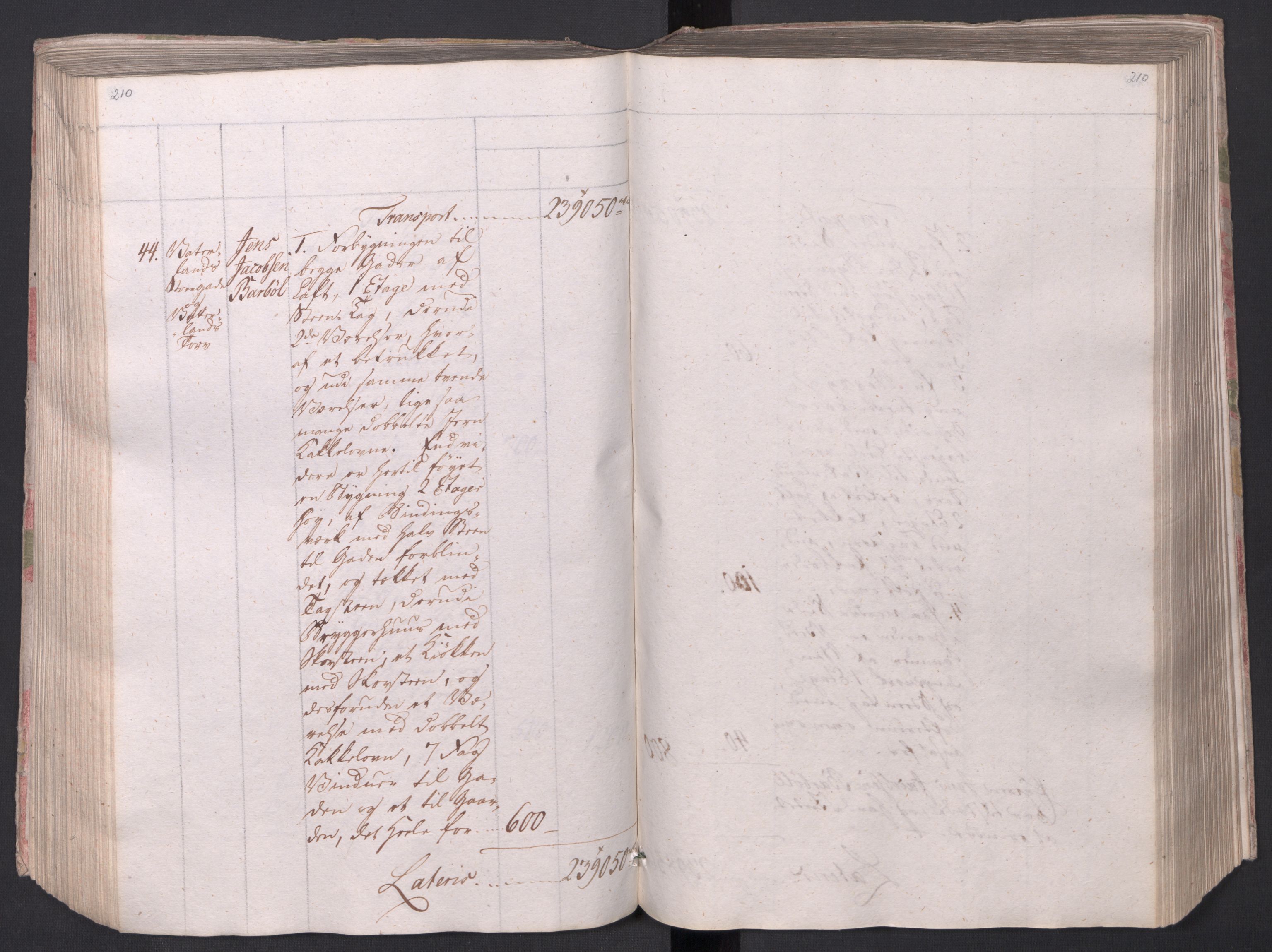 Kristiania stiftamt, AV/SAO-A-10386/I/Ia/L0015: Branntakster, 1797, p. 210