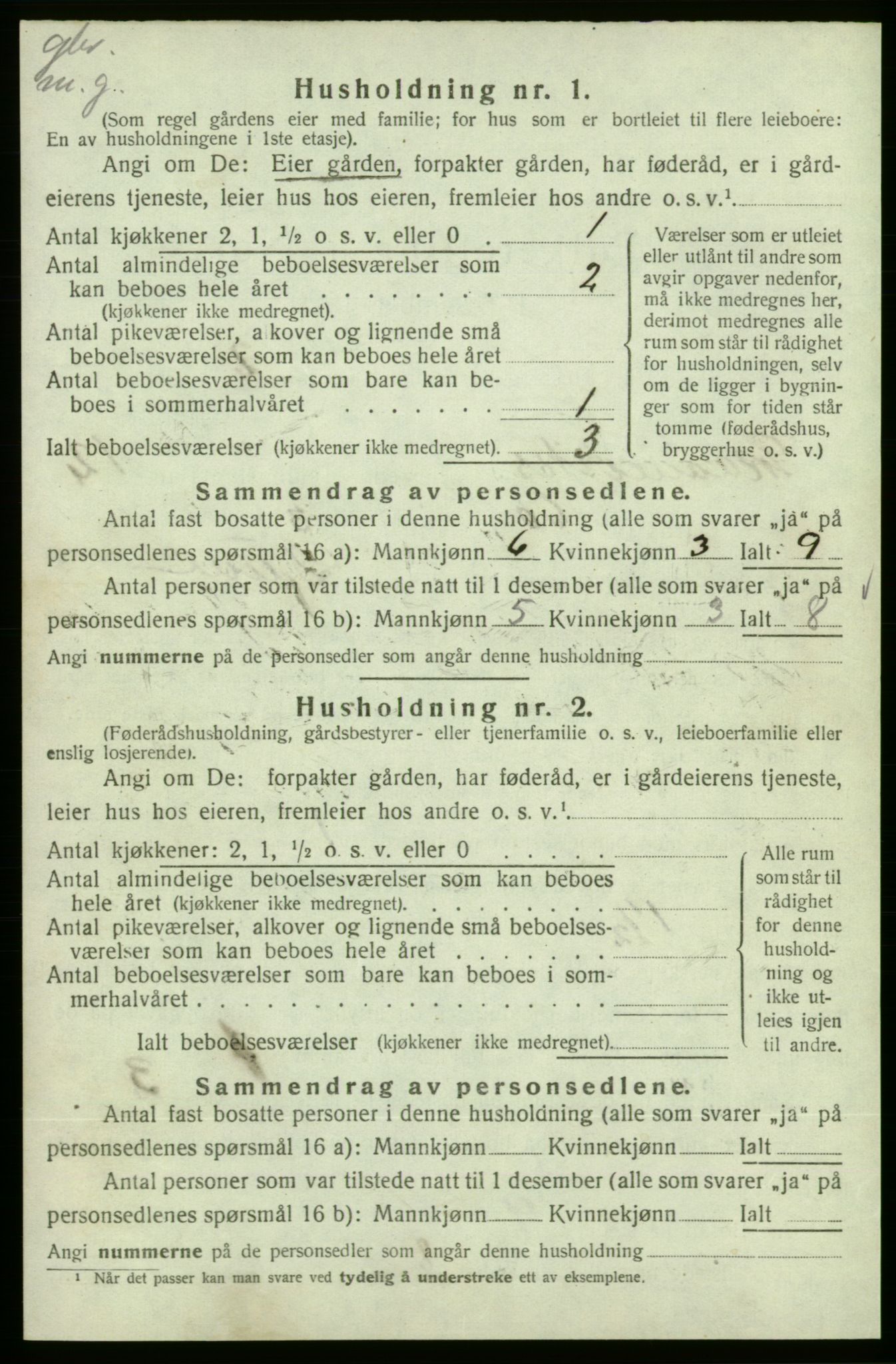 SAB, 1920 census for Skånevik, 1920, p. 1237