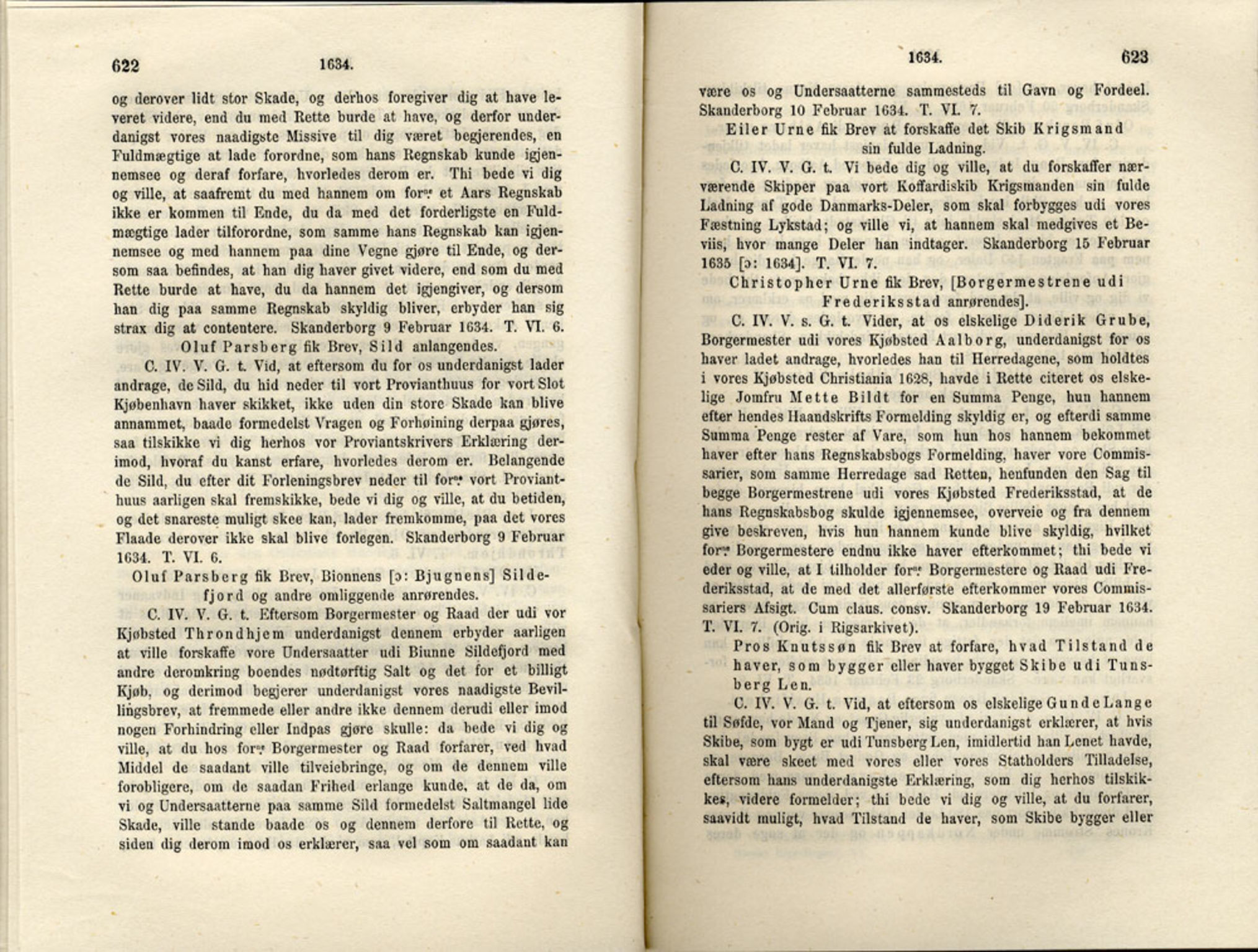 Publikasjoner utgitt av Det Norske Historiske Kildeskriftfond, PUBL/-/-/-: Norske Rigs-Registranter, bind 6, 1628-1634, p. 622-623