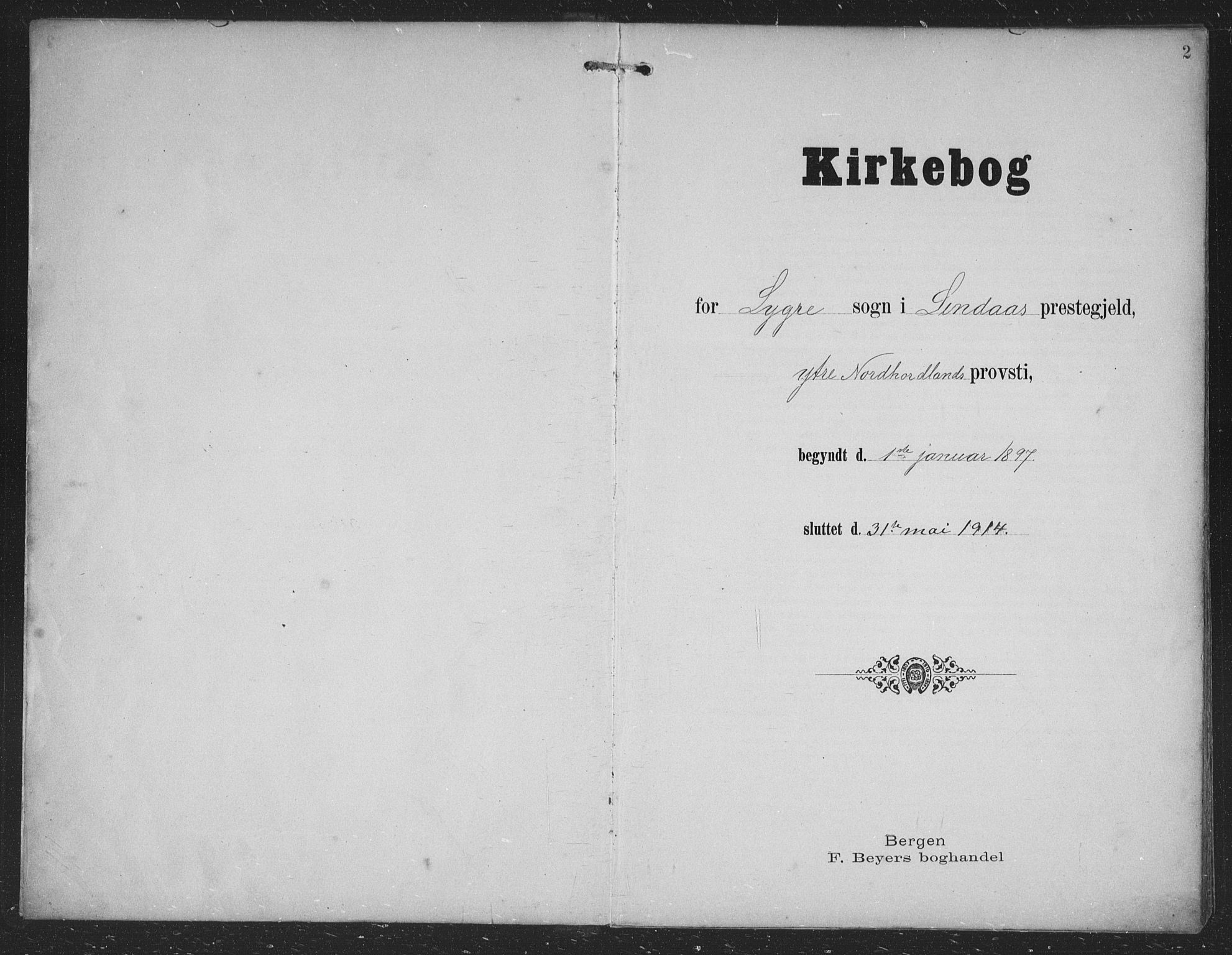 Alversund Sokneprestembete, AV/SAB-A-73901/H/Ha/Hab: Parish register (copy) no. B 4, 1897-1914, p. 2