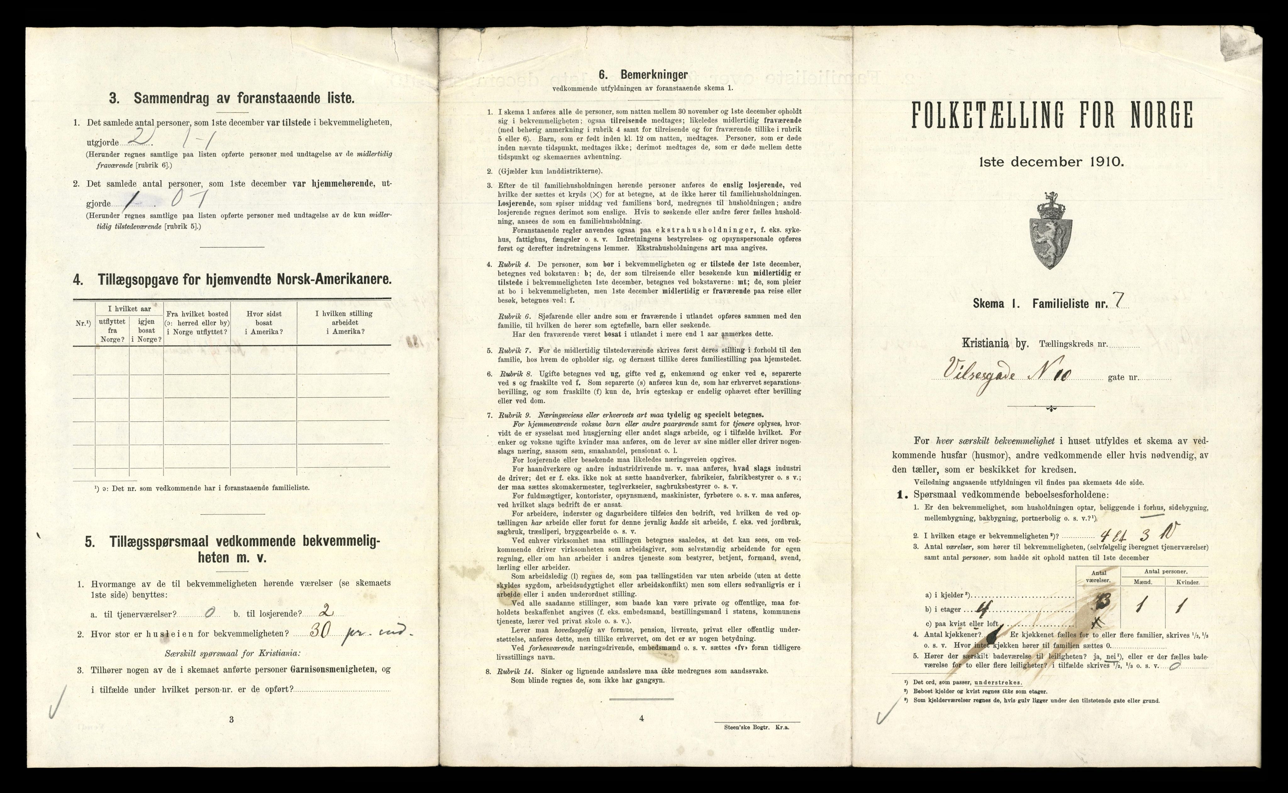 RA, 1910 census for Kristiania, 1910, p. 123501