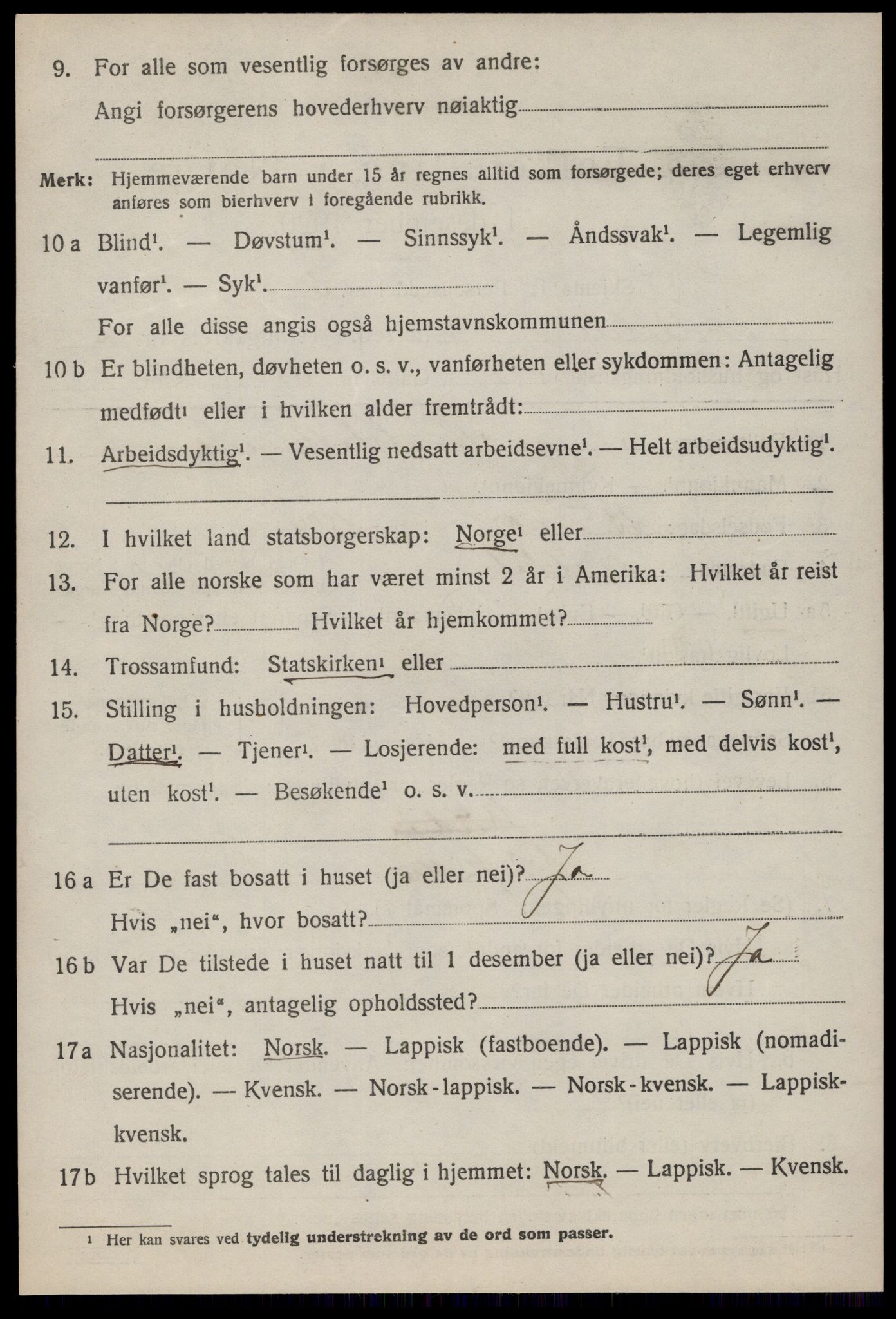 SAT, 1920 census for Meldal, 1920, p. 7290