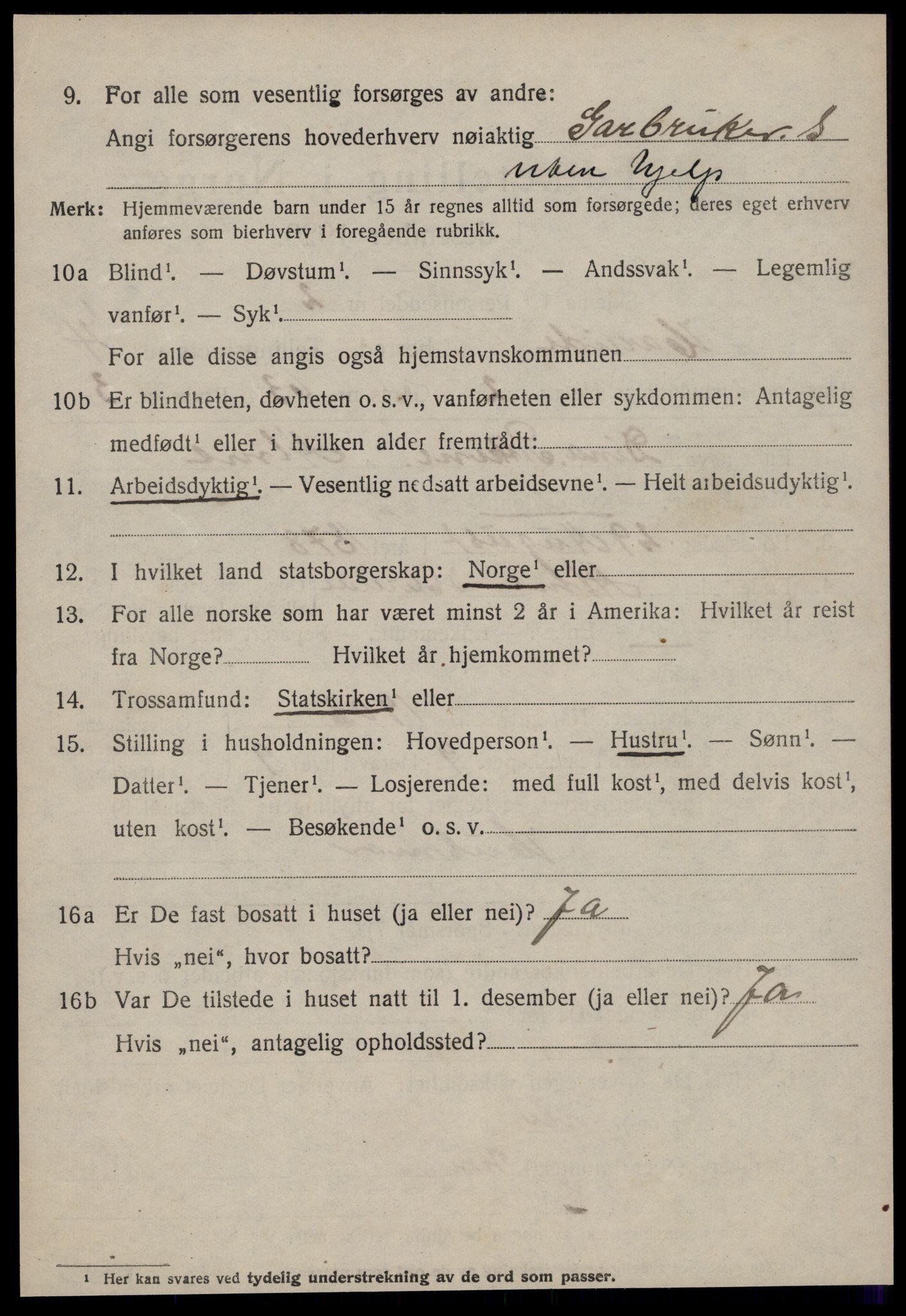 SAT, 1920 census for Hareid, 1920, p. 1704