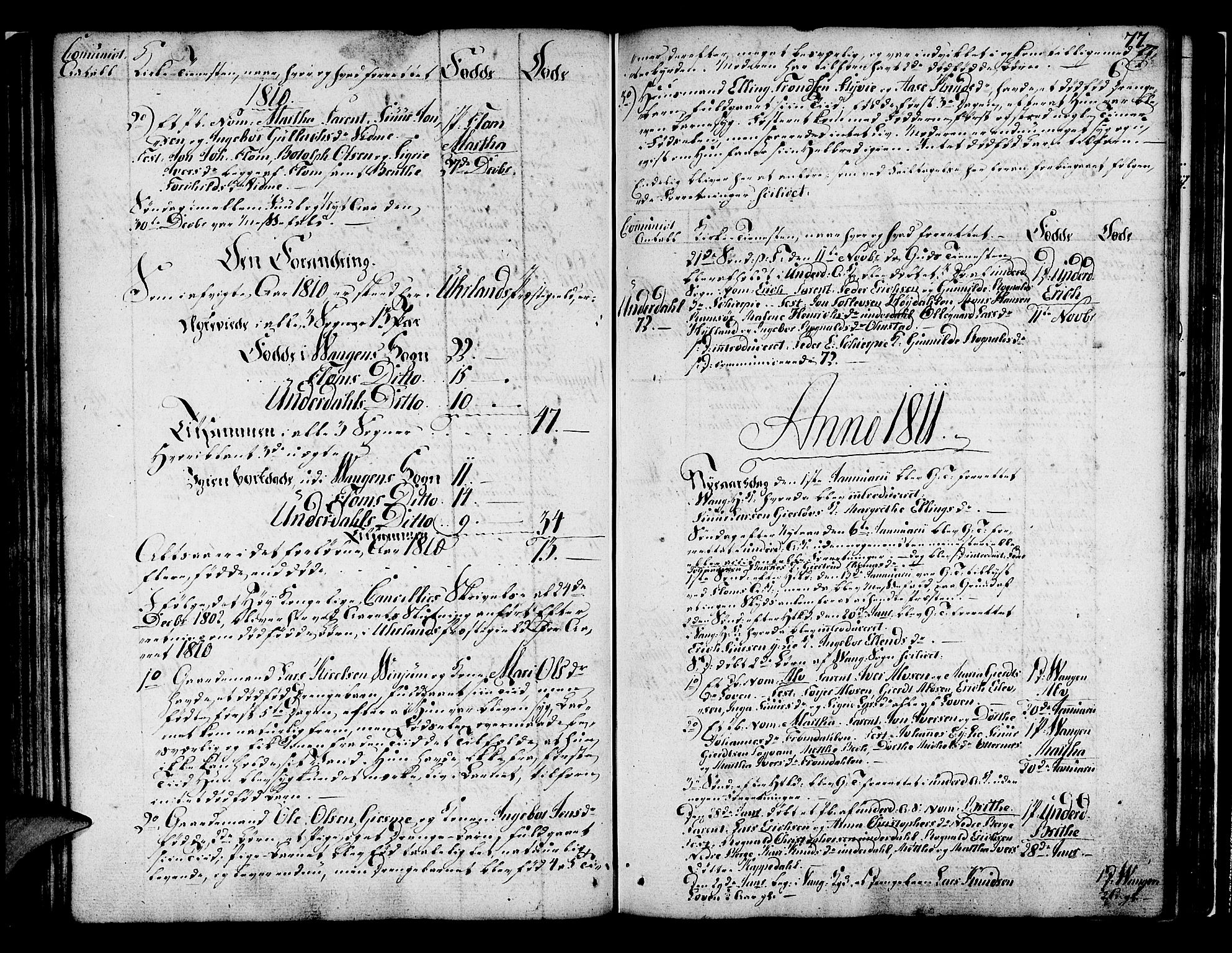 Aurland sokneprestembete, SAB/A-99937/H/Ha/Haa/L0005: Parish register (official) no. A 5, 1801-1821, p. 77