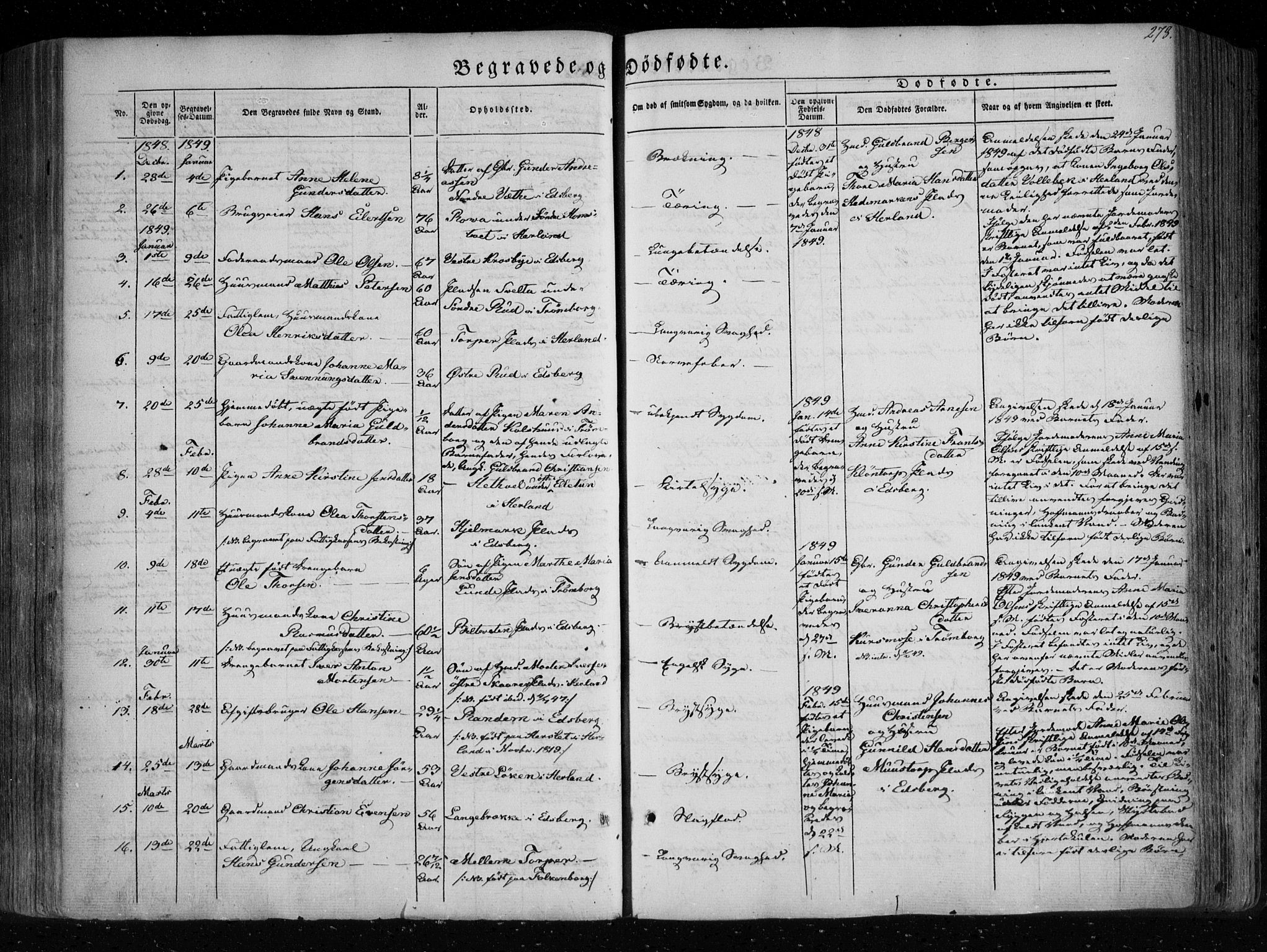 Eidsberg prestekontor Kirkebøker, SAO/A-10905/F/Fa/L0009: Parish register (official) no. I 9, 1849-1856, p. 278