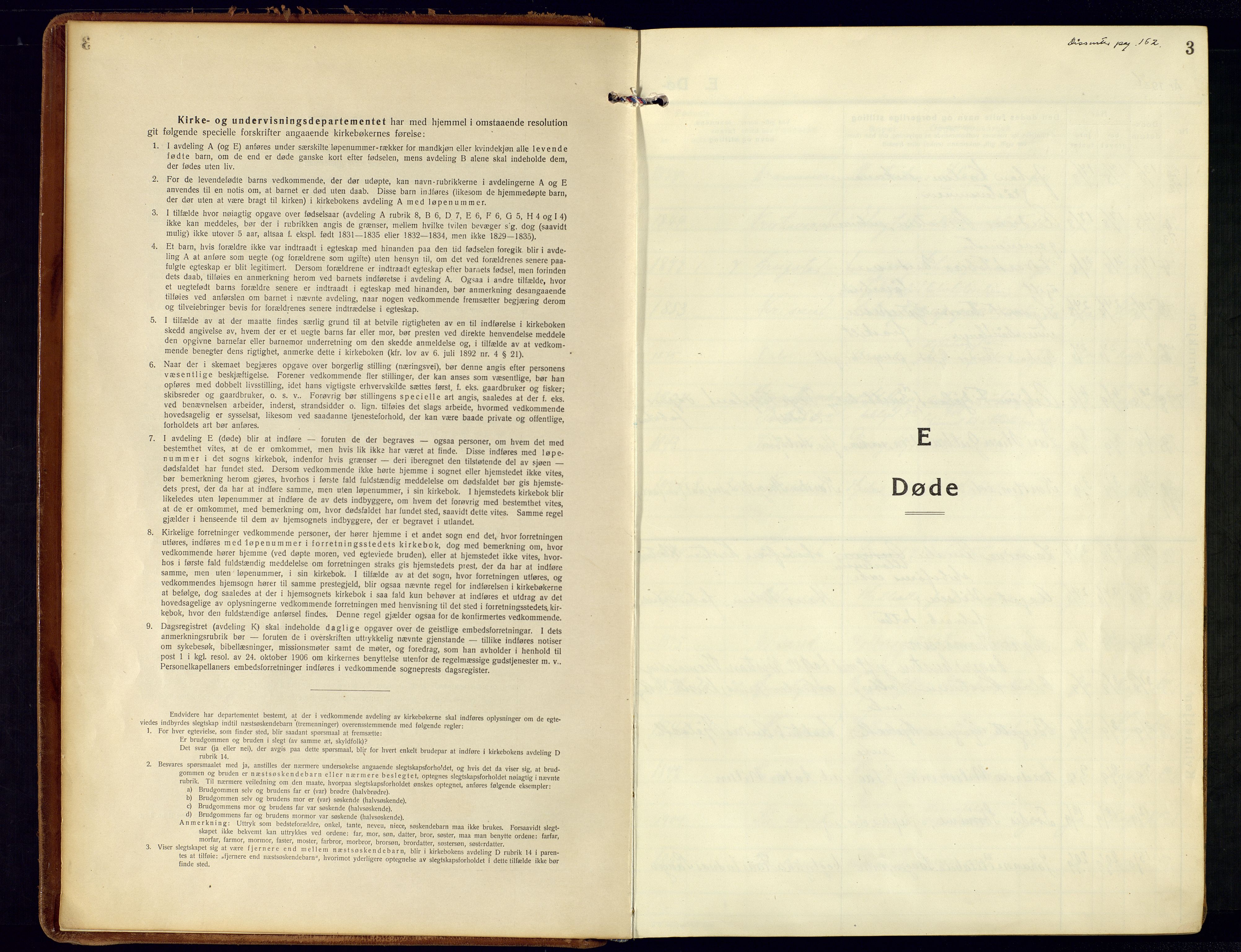 Kristiansand domprosti, SAK/1112-0006/F/Fa/L0030: Parish register (official) no. A 29, 1926-1937, p. 3