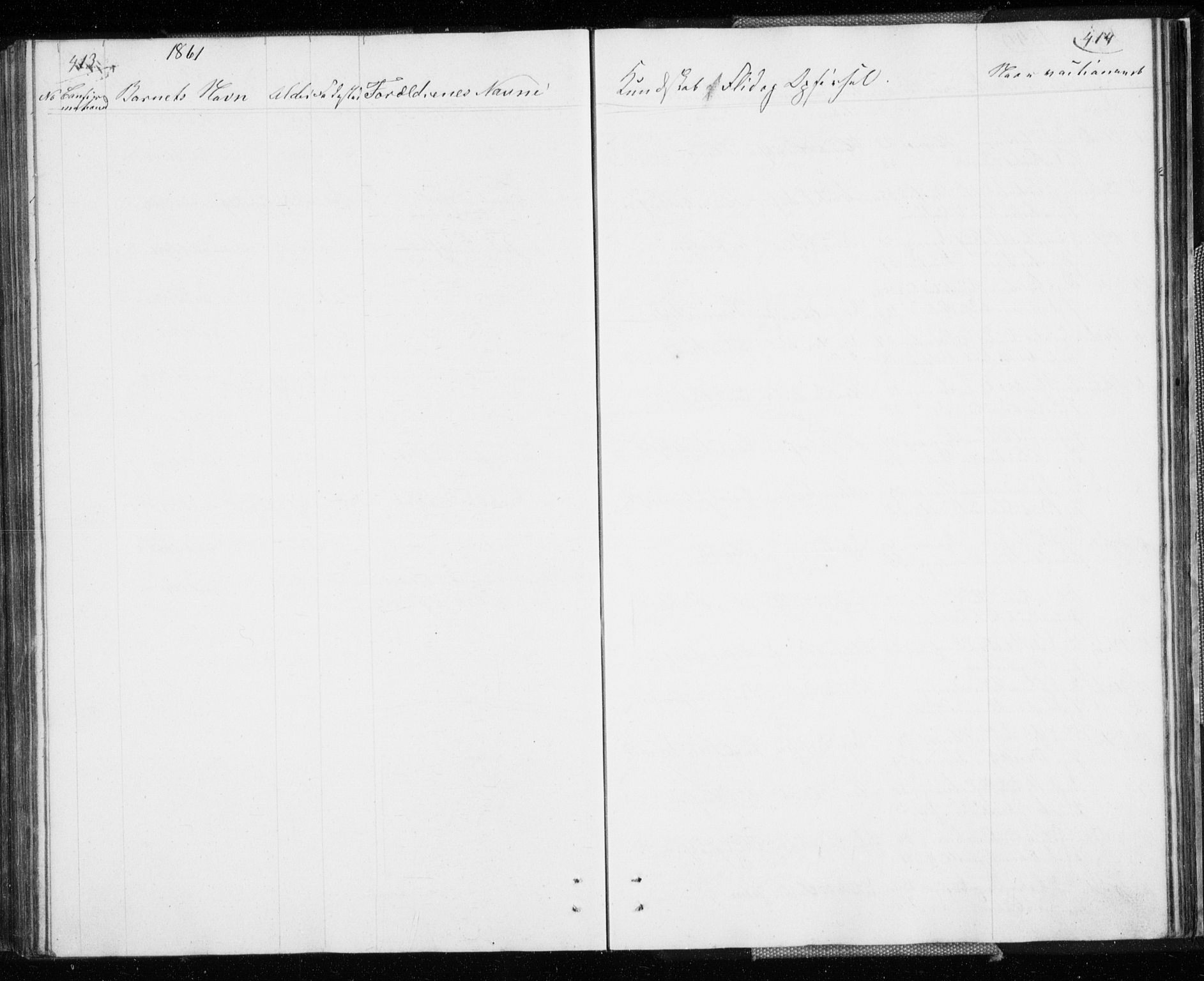 Skjervøy sokneprestkontor, AV/SATØ-S-1300/H/Ha/Hab/L0003klokker: Parish register (copy) no. 3, 1849-1861, p. 413-414