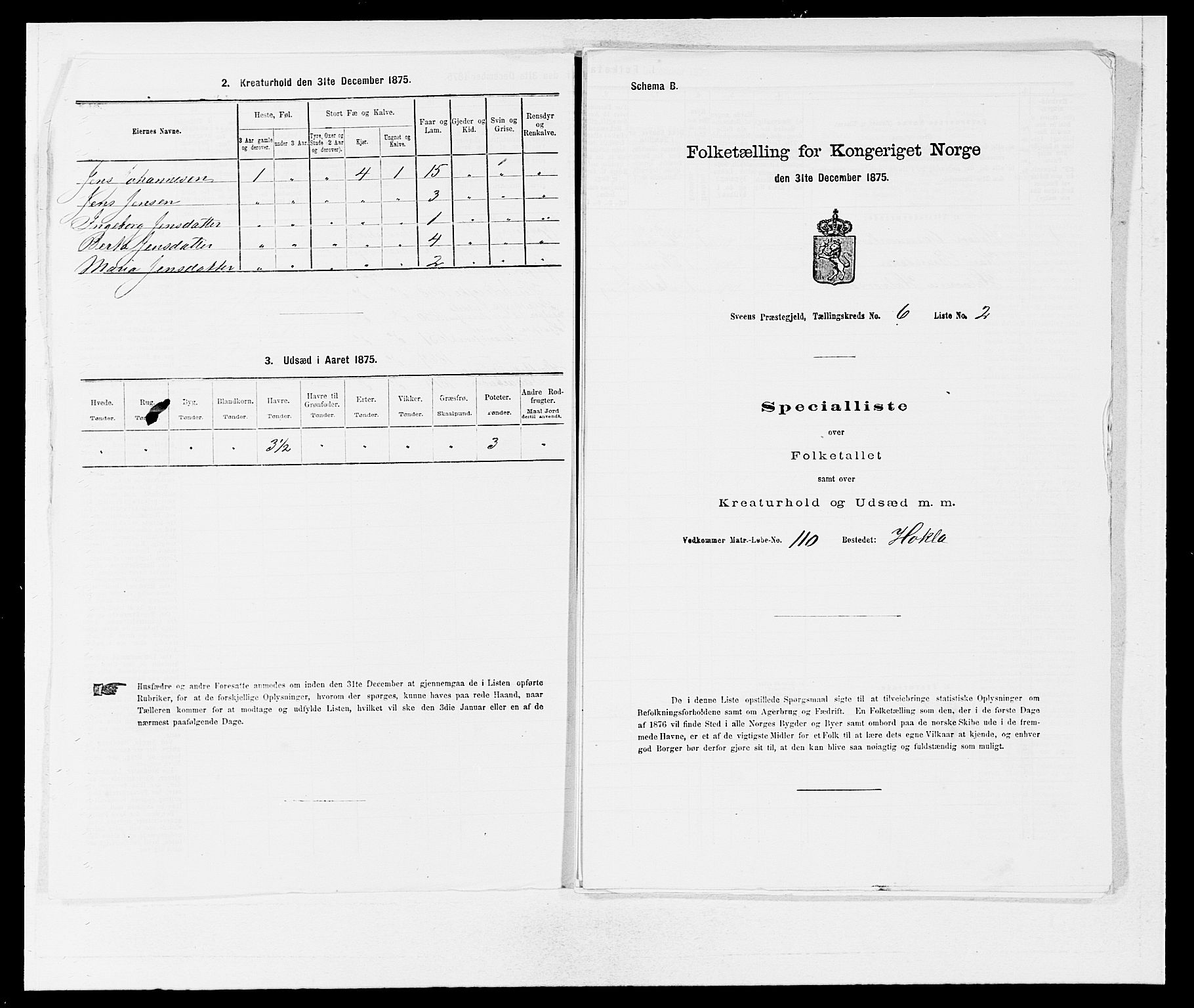 SAB, 1875 census for 1216P Sveio, 1875, p. 625