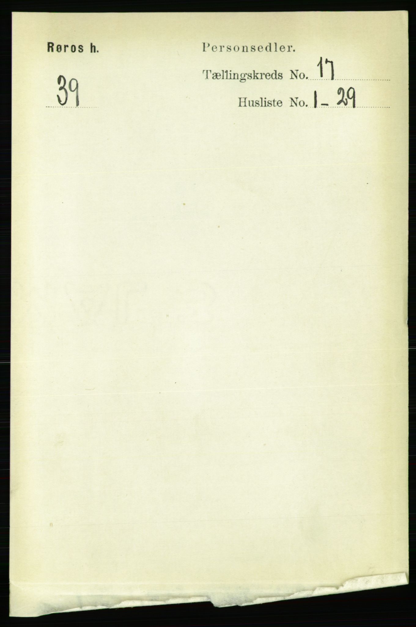 RA, 1891 census for 1640 Røros, 1891, p. 4341