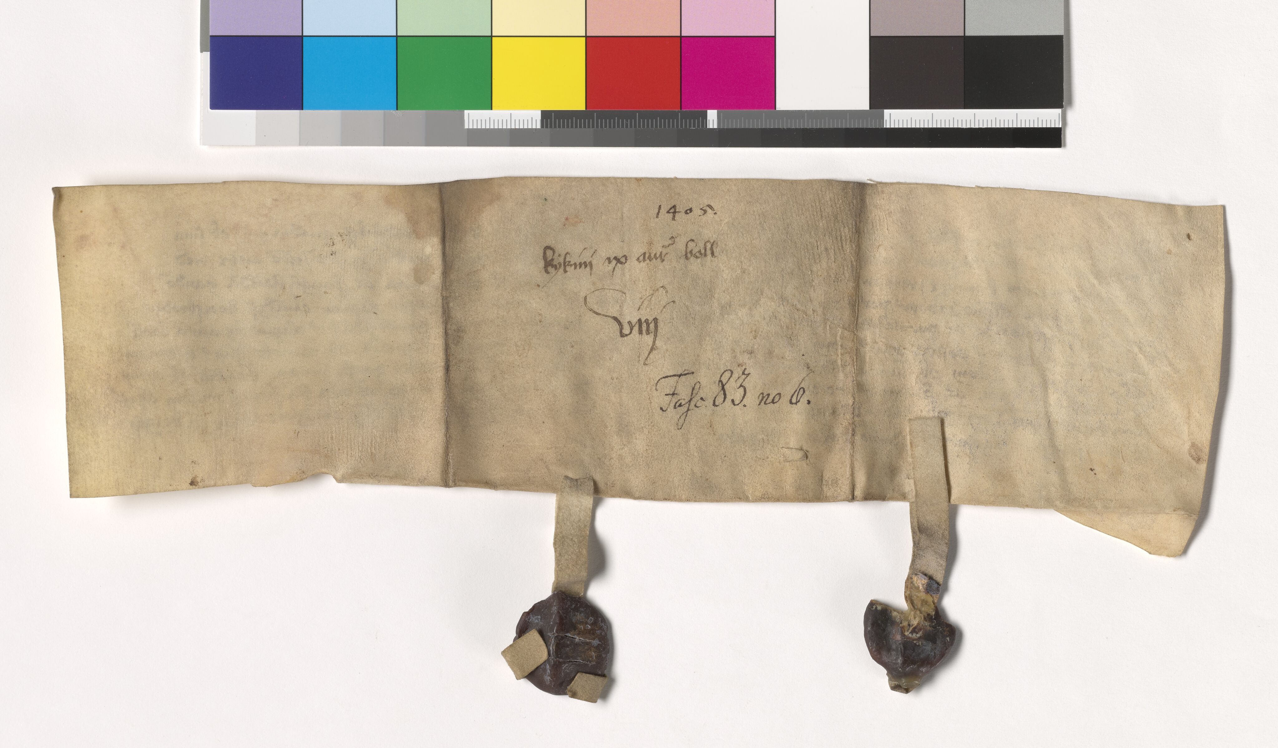 Riksarkivets diplomsamling, AV/RA-EA-5965/F05/L0203: NRA AM fasc. 83 nr. 6-15, 1405-1407, p. 3