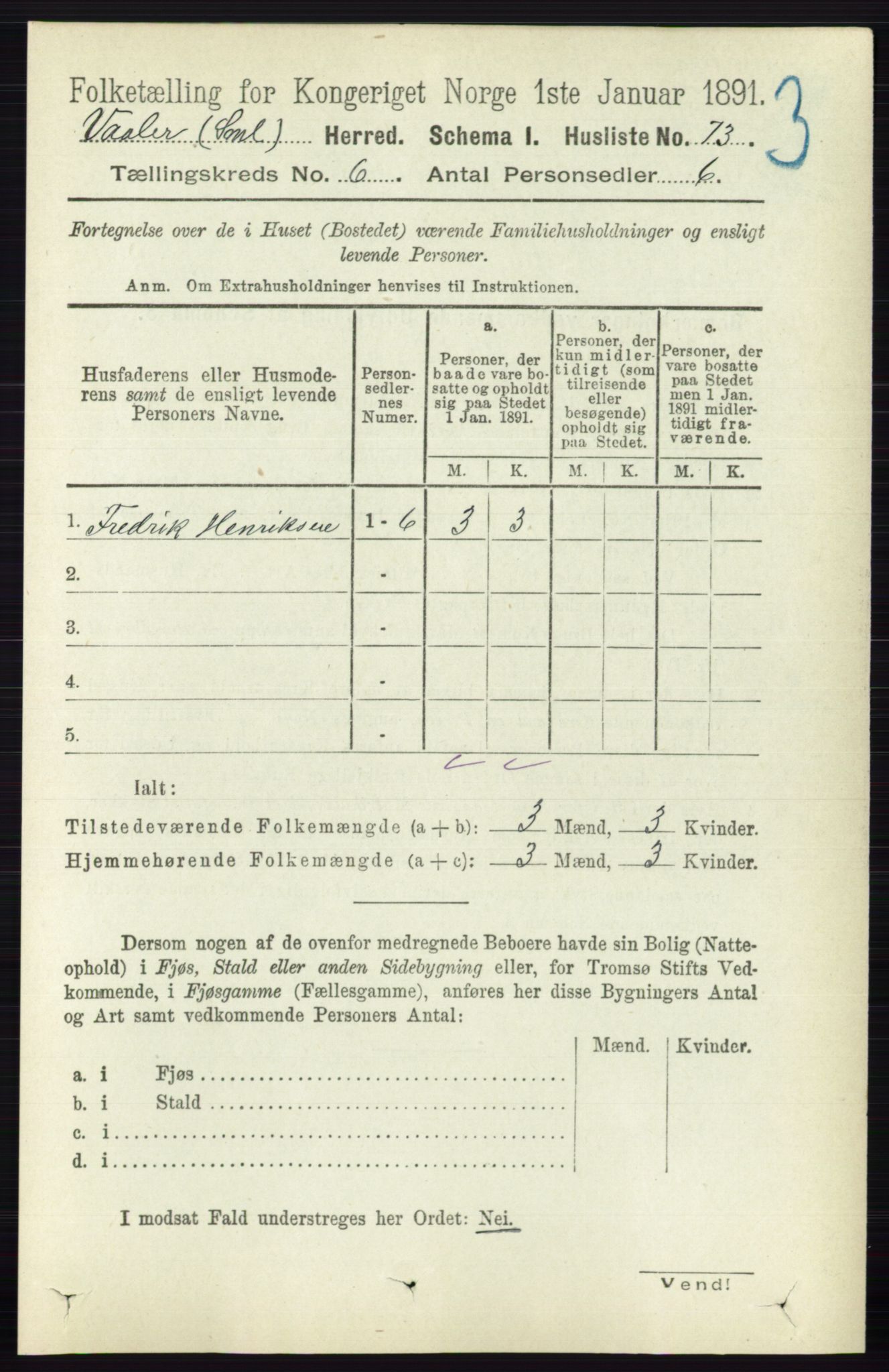 RA, 1891 census for 0137 Våler, 1891, p. 2328