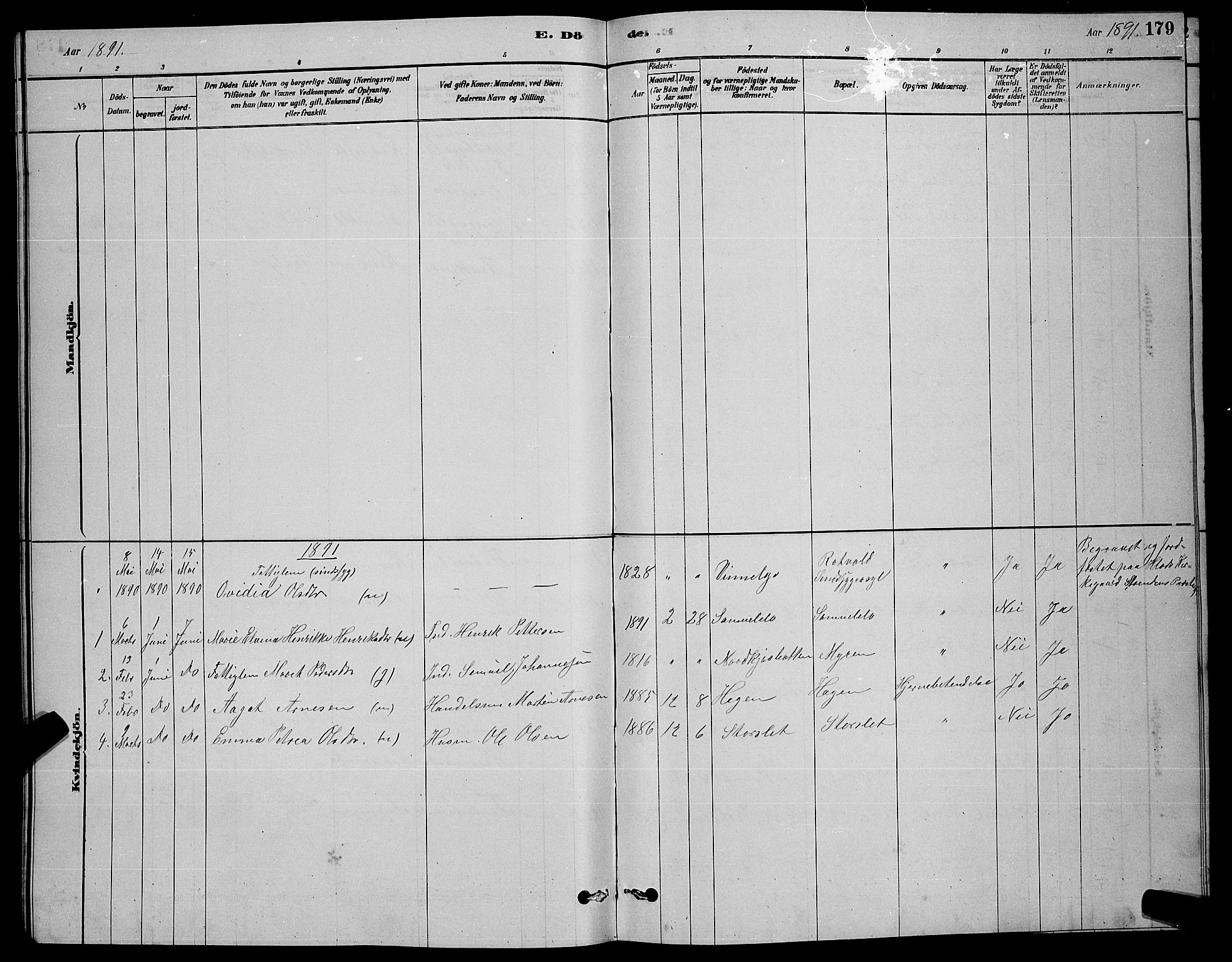 Skjervøy sokneprestkontor, SATØ/S-1300/H/Ha/Hab/L0020klokker: Parish register (copy) no. 20, 1878-1892, p. 179
