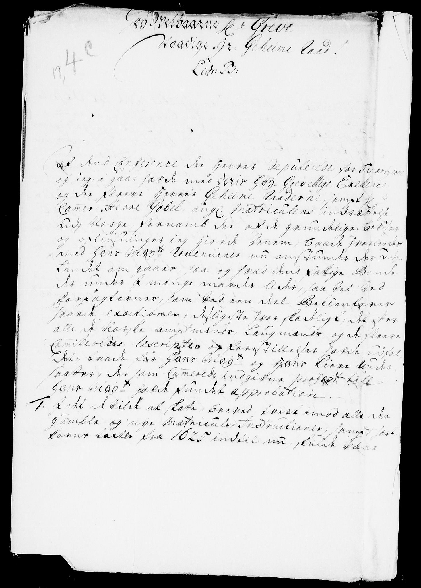 Danske Kanselli, Skapsaker, RA/EA-4061/F/L0001: Skap 8, pakke 19-45, 1617-1737, p. 10