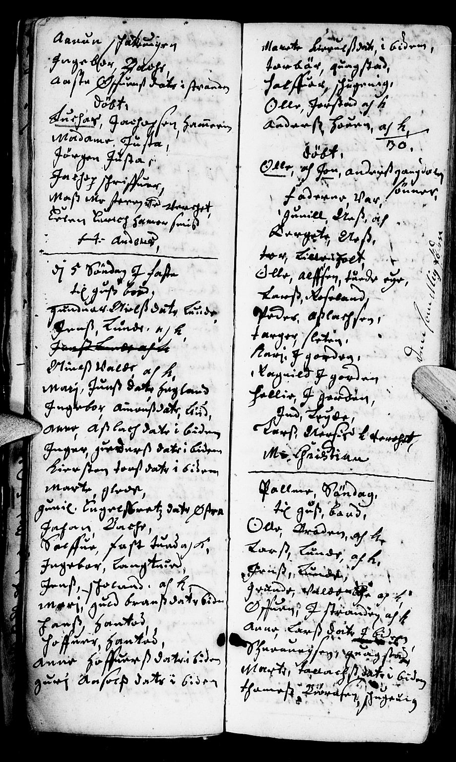 Holt sokneprestkontor, AV/SAK-1111-0021/F/Fb/L0002: Parish register (copy) no. B 2, 1715-1727, p. 34