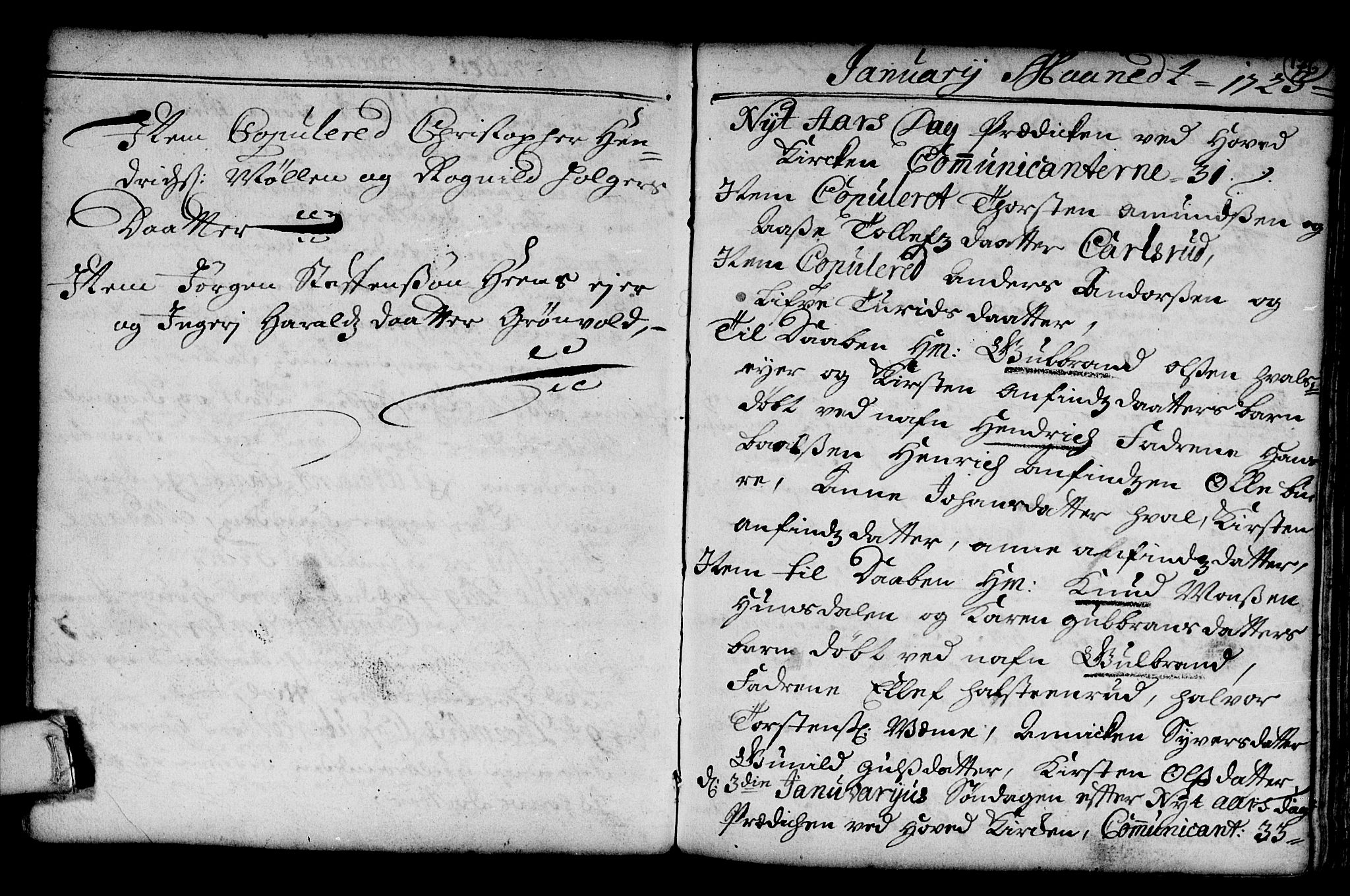 Norderhov kirkebøker, AV/SAKO-A-237/G/Ga/L0001: Parish register (copy) no. I 1, 1717-1725, p. 176