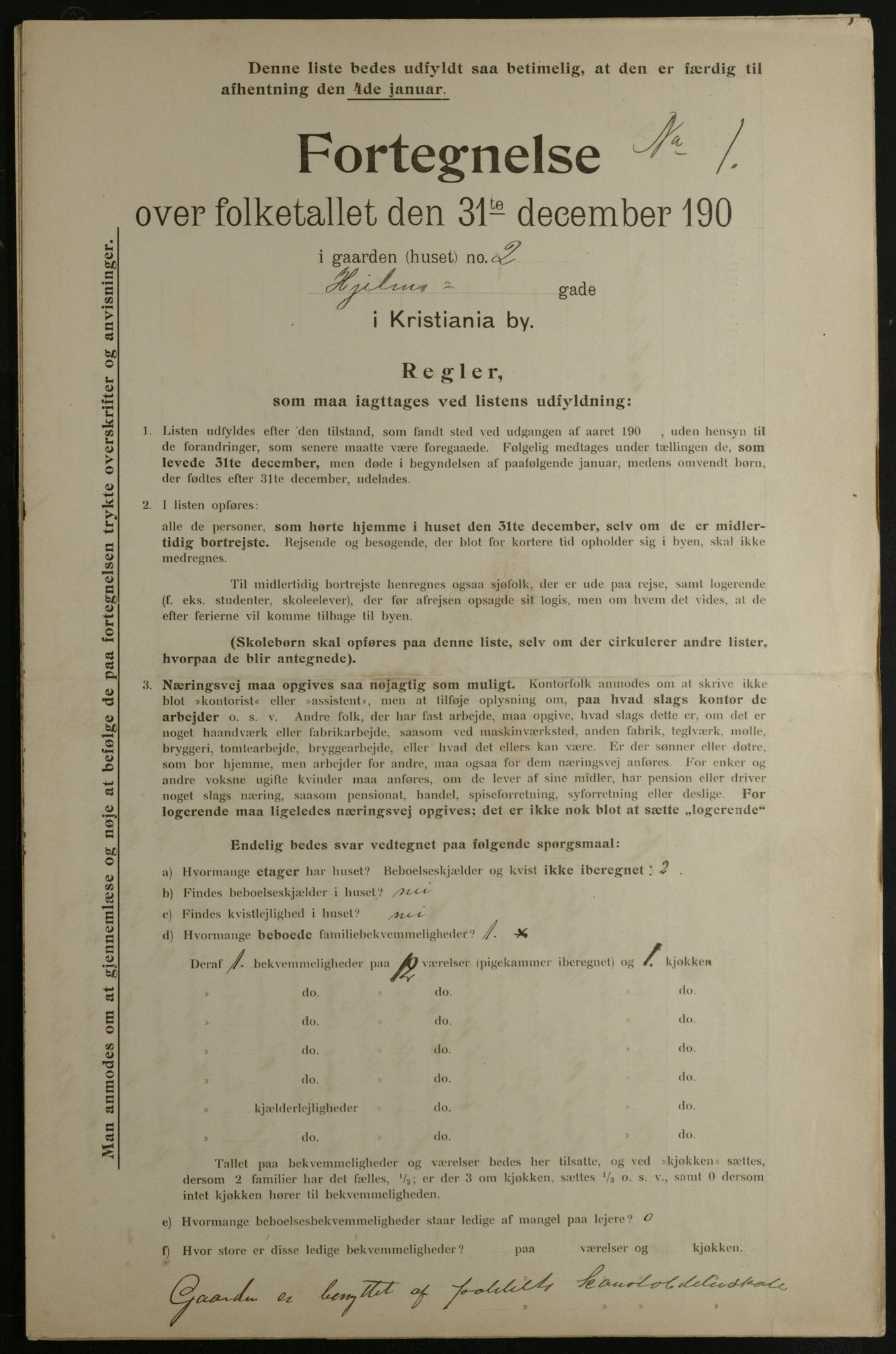 OBA, Municipal Census 1901 for Kristiania, 1901, p. 6333