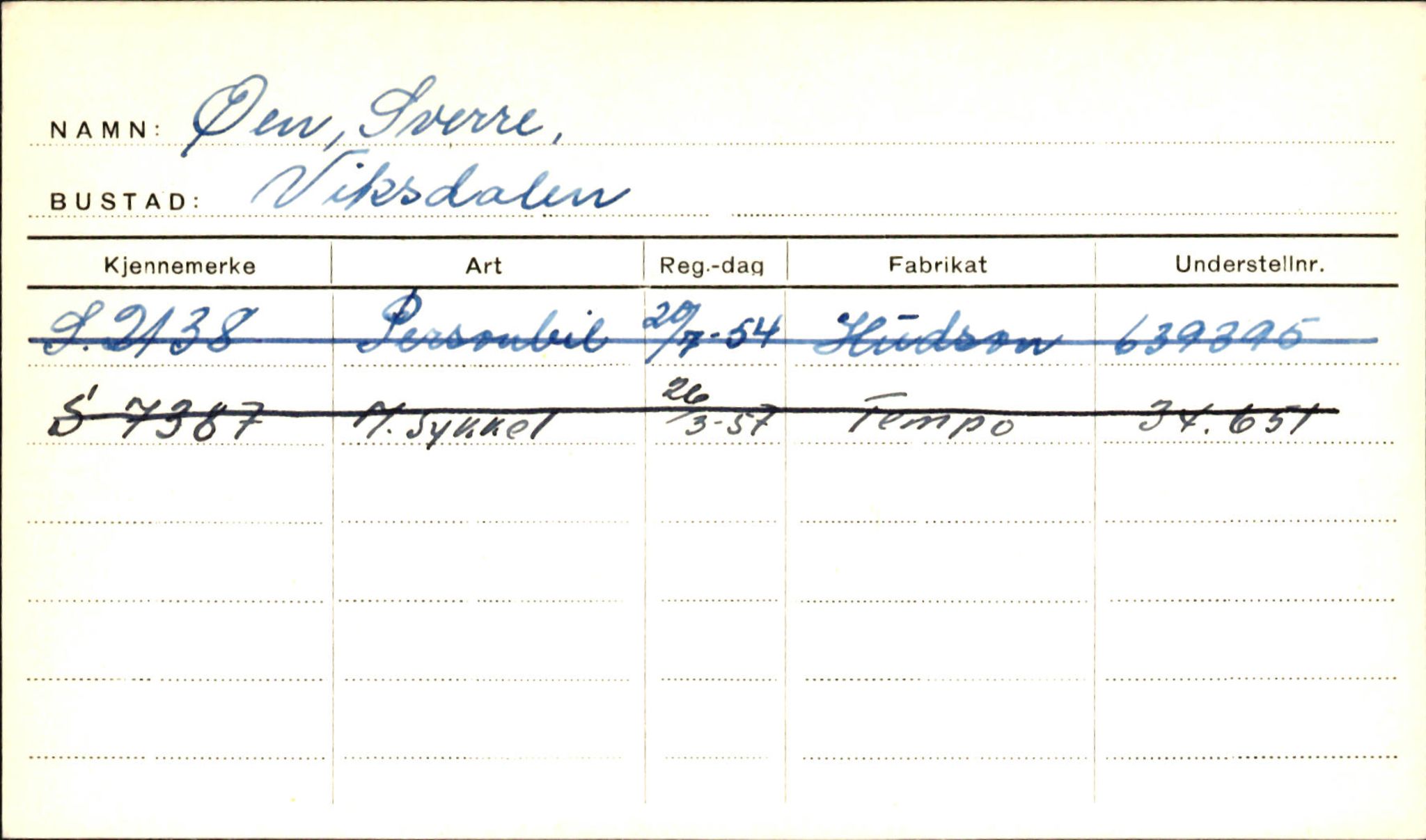 Statens vegvesen, Sogn og Fjordane vegkontor, AV/SAB-A-5301/4/F/L0002: Eigarregister Fjordane til 1.6.1961, 1930-1961, p. 669