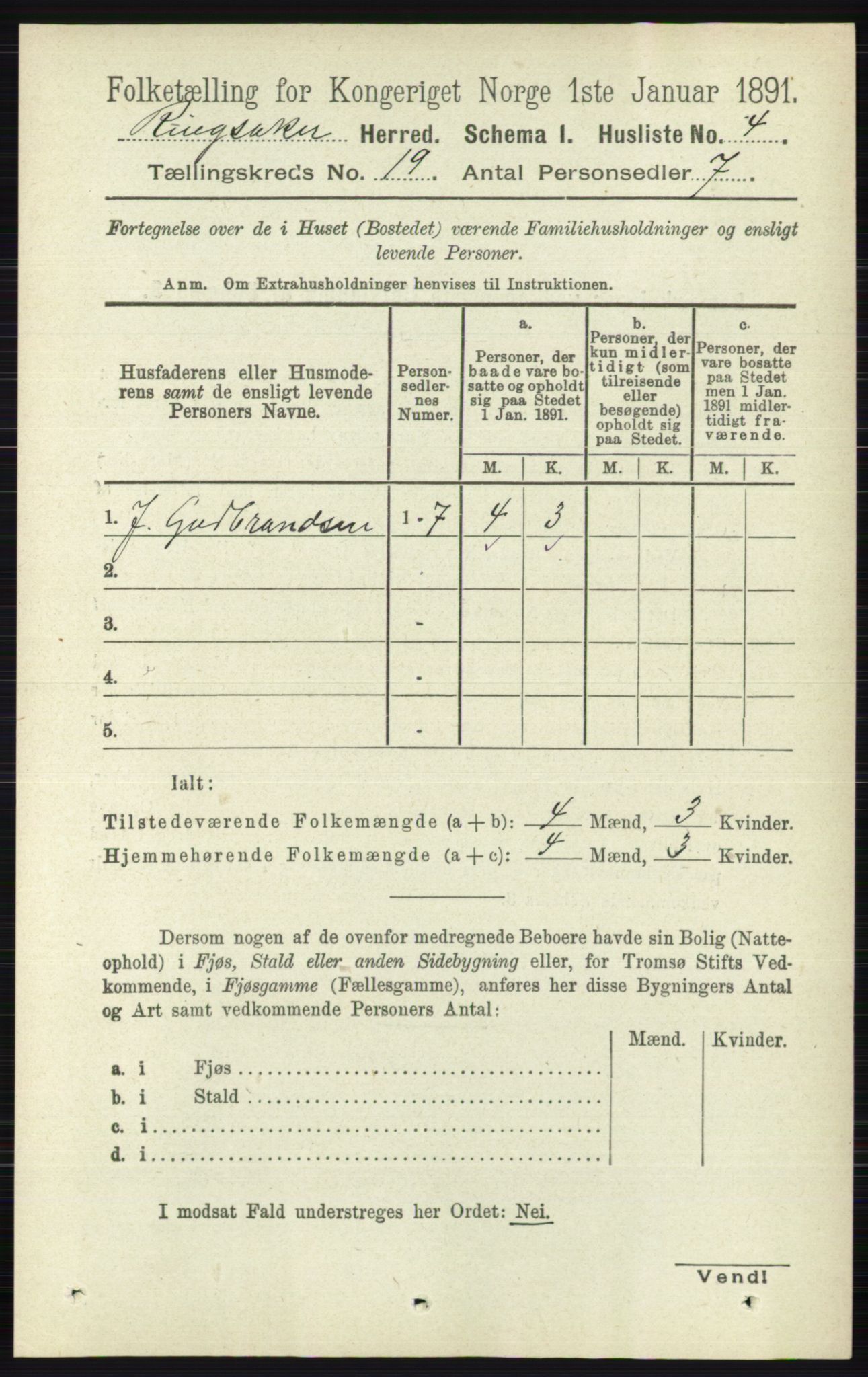 RA, 1891 census for 0412 Ringsaker, 1891, p. 10528