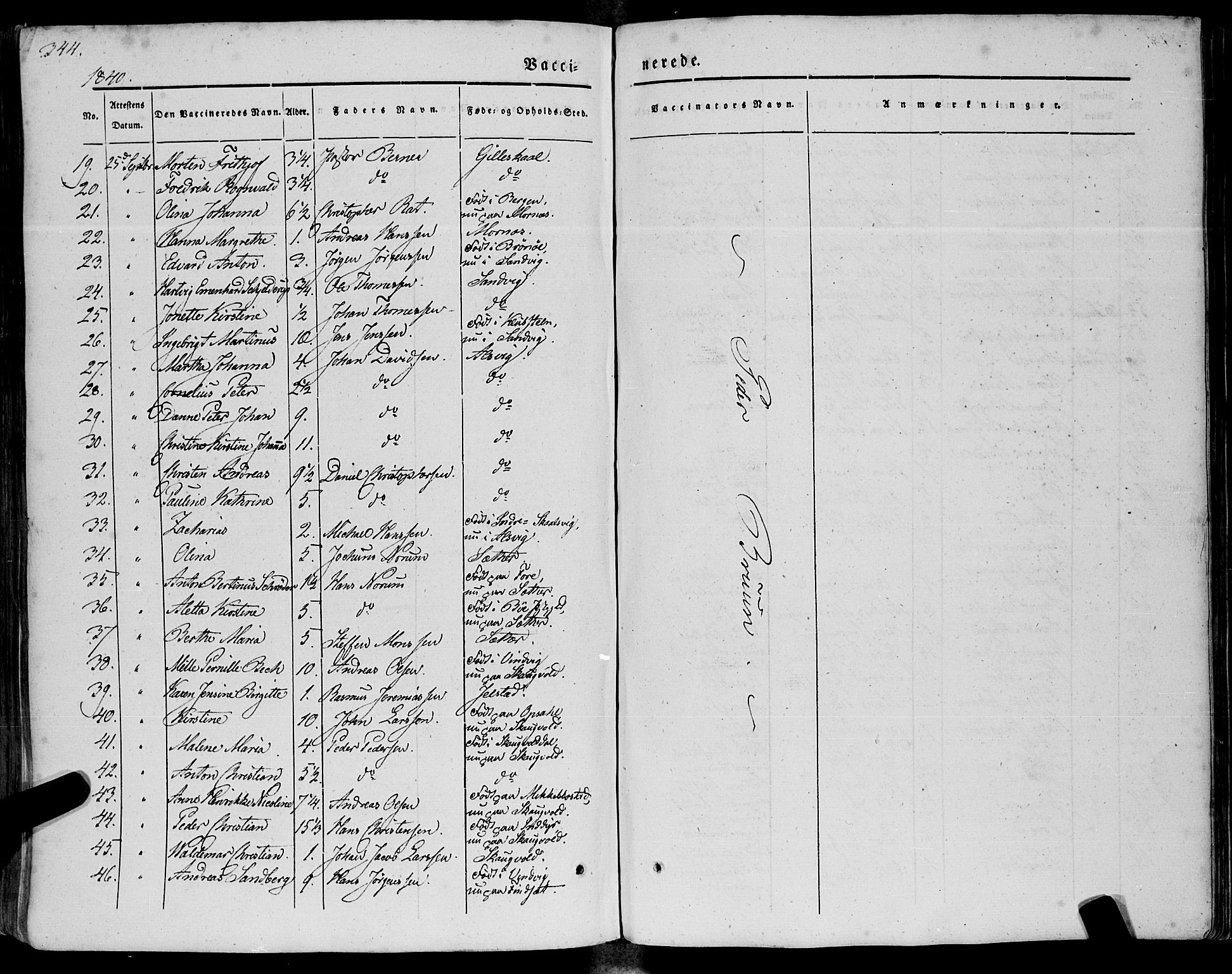 Ministerialprotokoller, klokkerbøker og fødselsregistre - Nordland, AV/SAT-A-1459/805/L0097: Parish register (official) no. 805A04, 1837-1861, p. 344