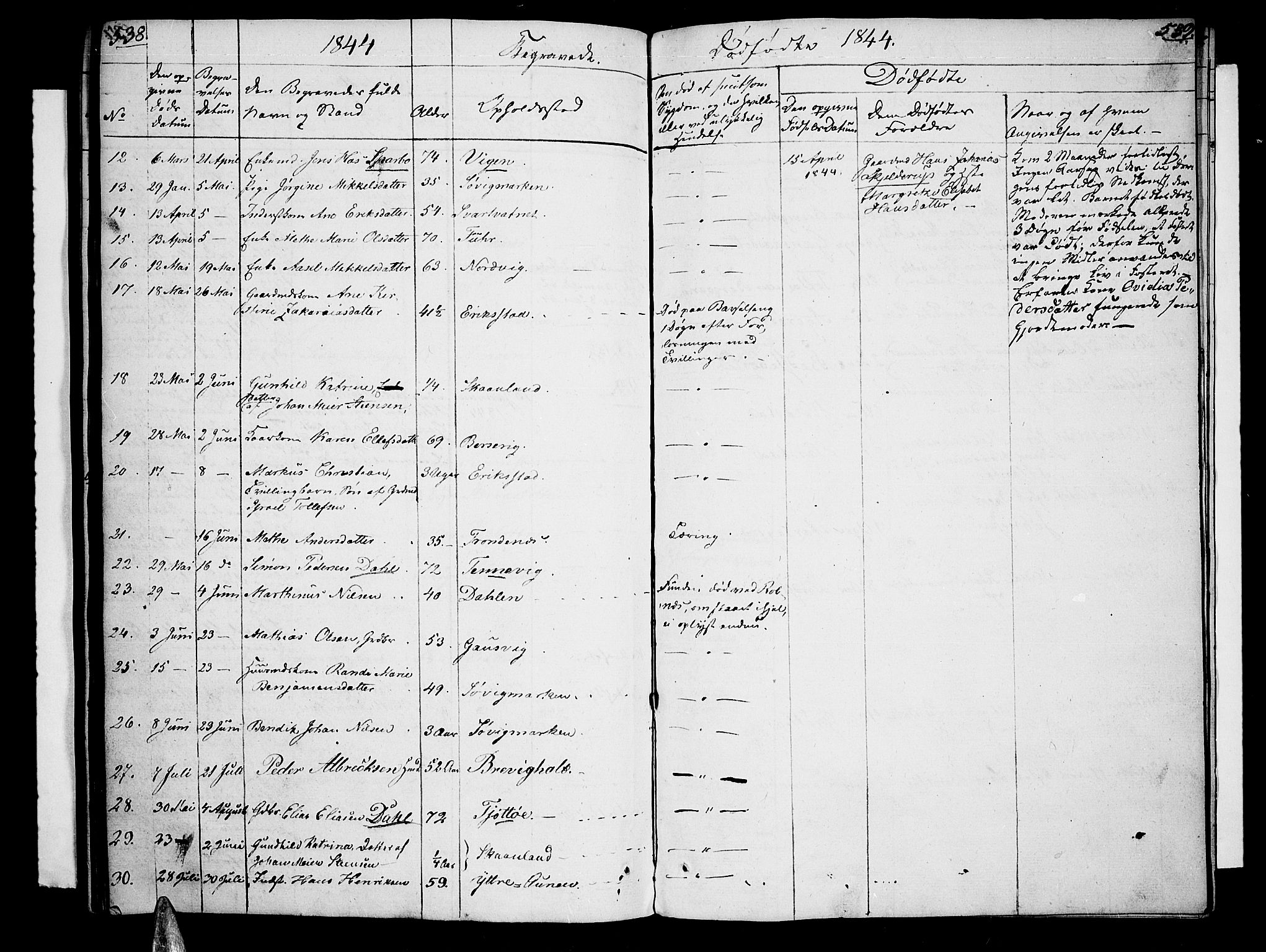 Trondenes sokneprestkontor, AV/SATØ-S-1319/H/Hb/L0005klokker: Parish register (copy) no. 5, 1834-1845, p. 538-539