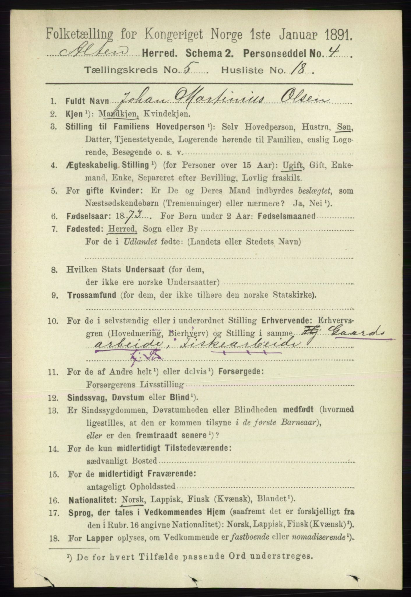 RA, 1891 census for 2012 Alta, 1891, p. 1746